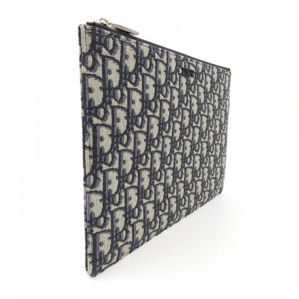 Wristlet Clutch Oblique Canvas