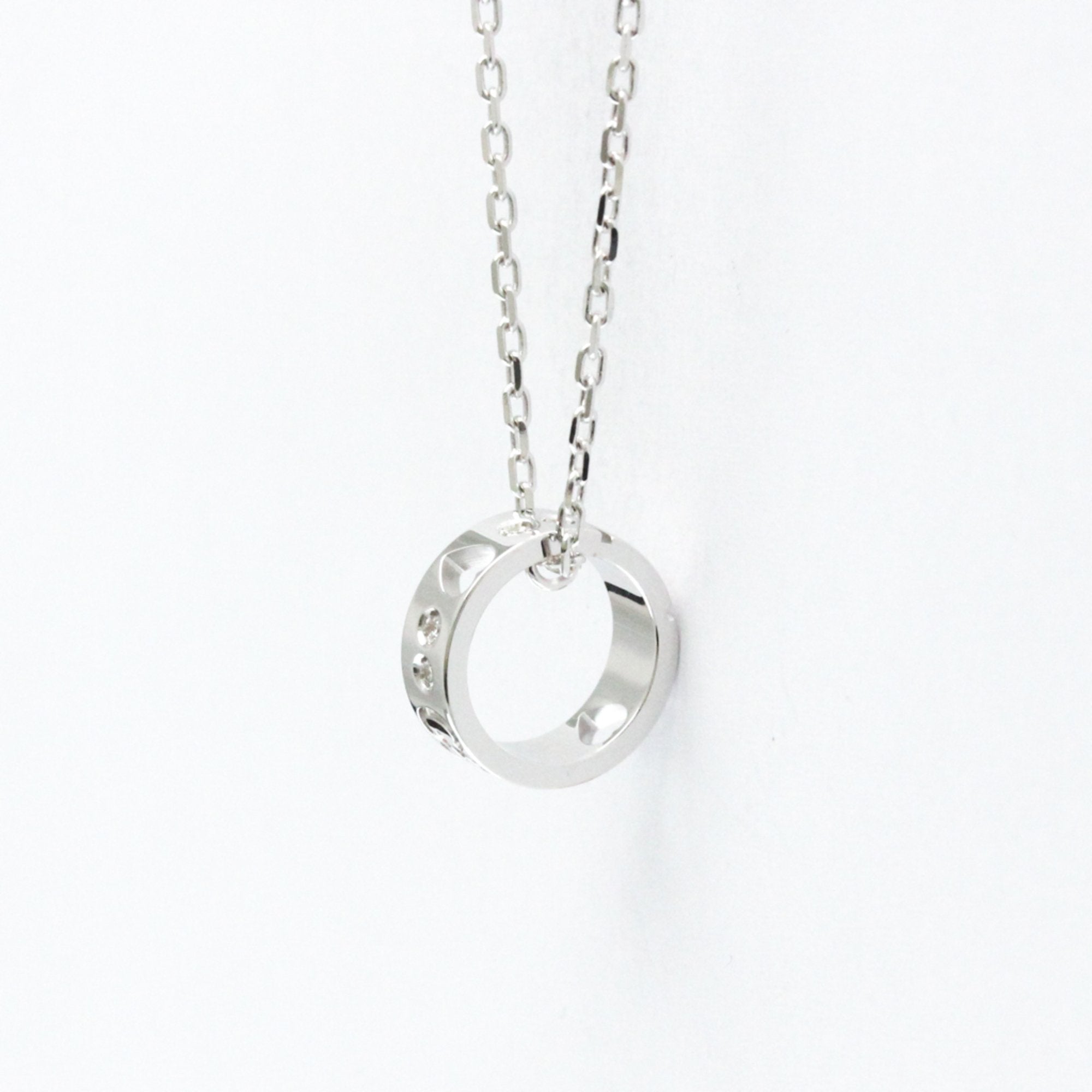 Pendant Necklace 18K White Gold with Diamond