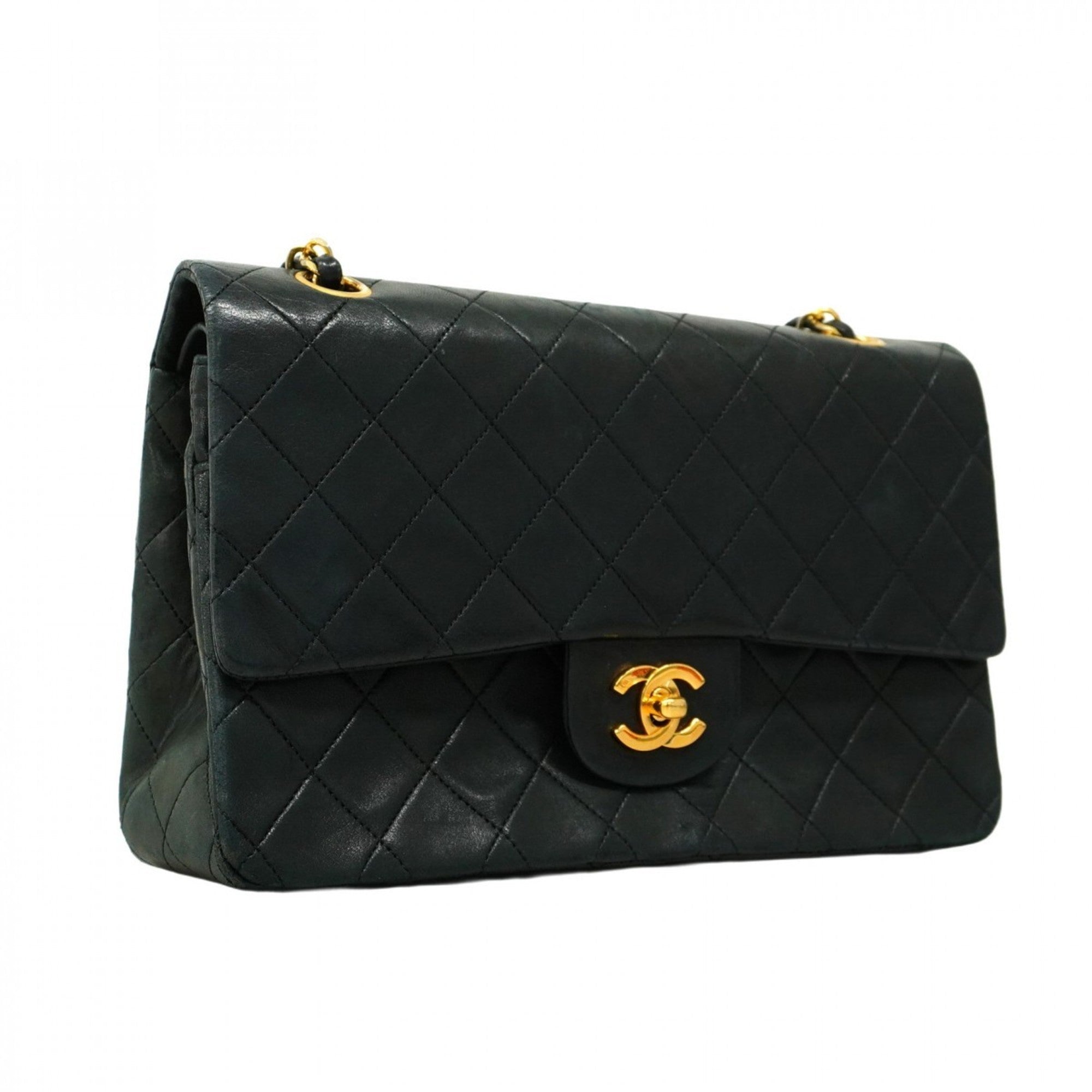 Vintage Classic Double Flap Bag Quilted Lambskin Medium