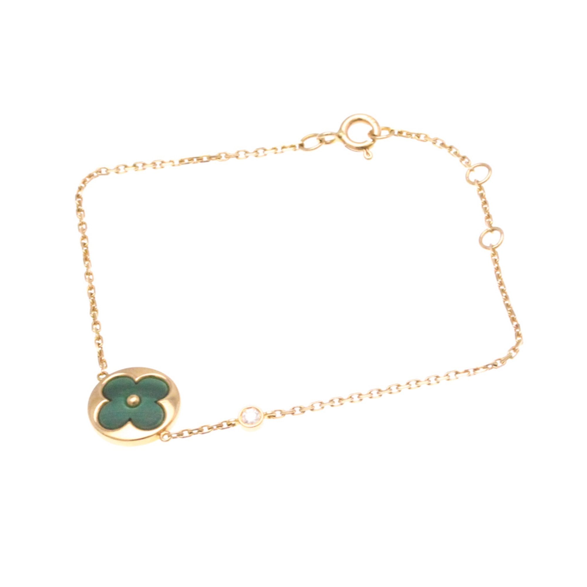 Charm Bracelet 18K Rose Gold with Diamond and Malachite