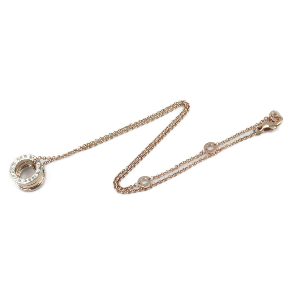 B.Zero1 Pendant Necklace 18K Rose Gold and 18K White Gold