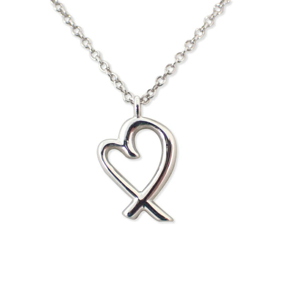 Loving Heart Pendant Necklace Sterling Silver