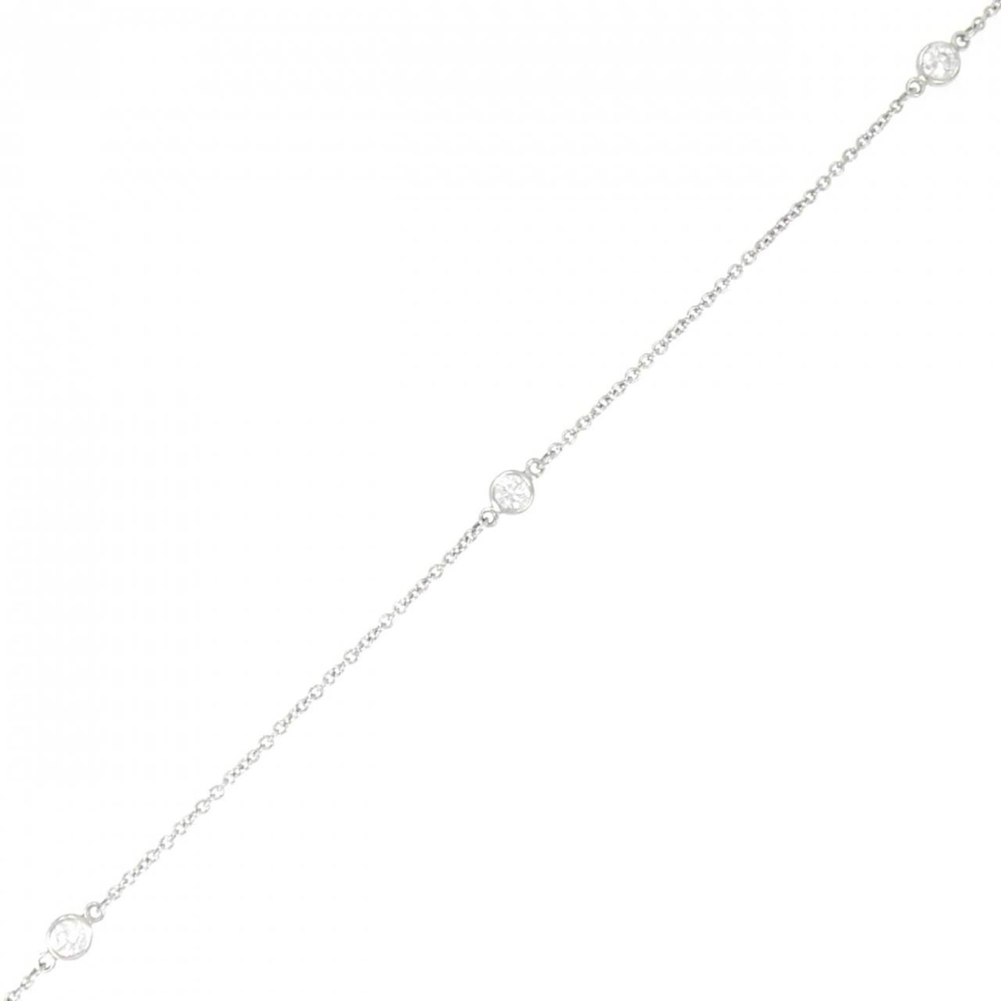 Elsa Peretti Diamonds By The Yard Pendant Necklace Platinum and Diamond