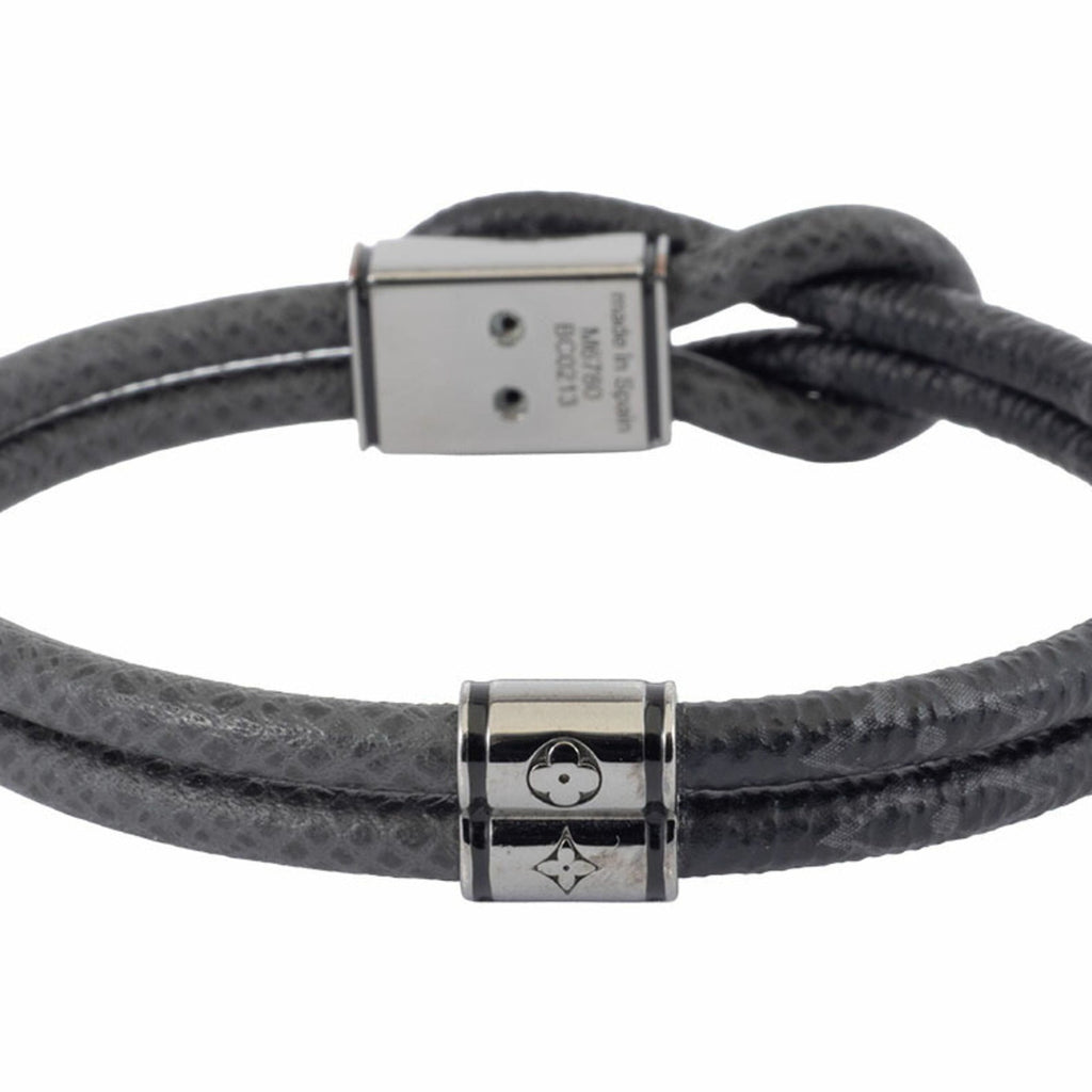 Bracelet Monogram Canvas Black and Gray