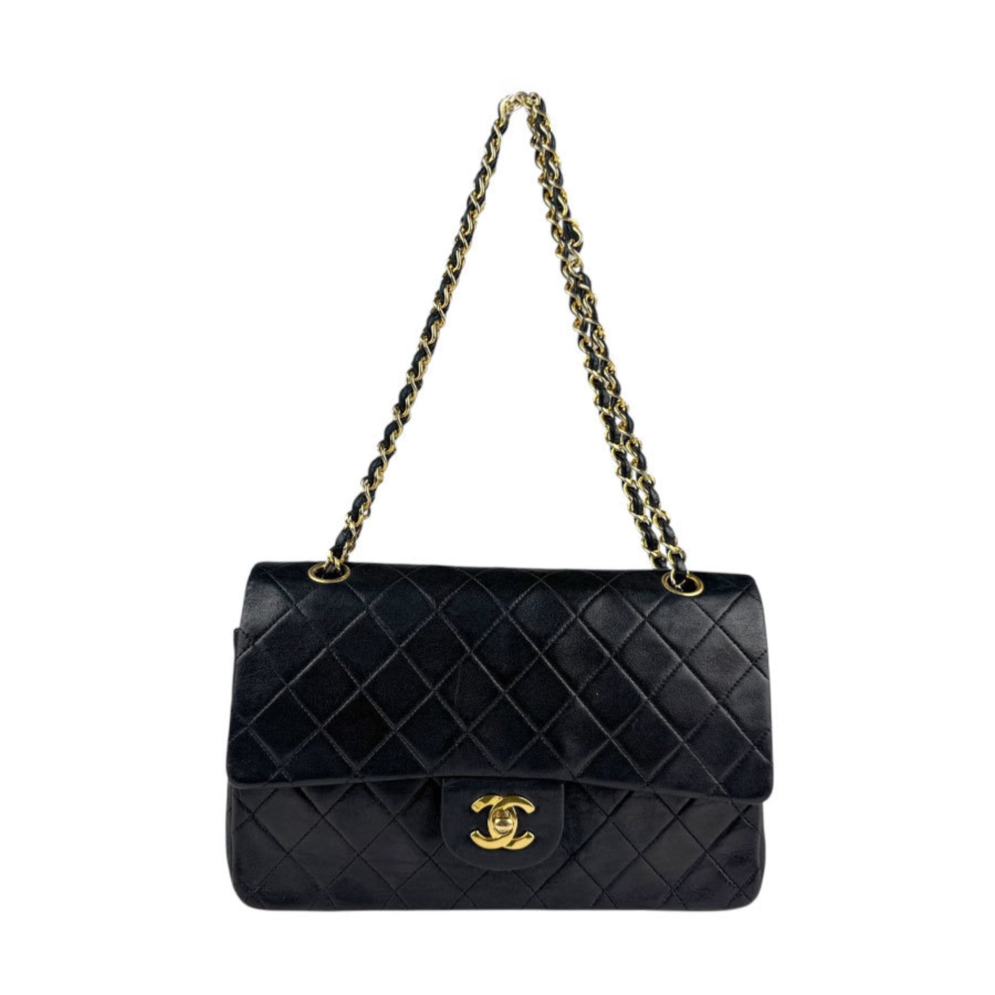 Vintage Classic Double Flap Bag Quilted Lambskin Medium