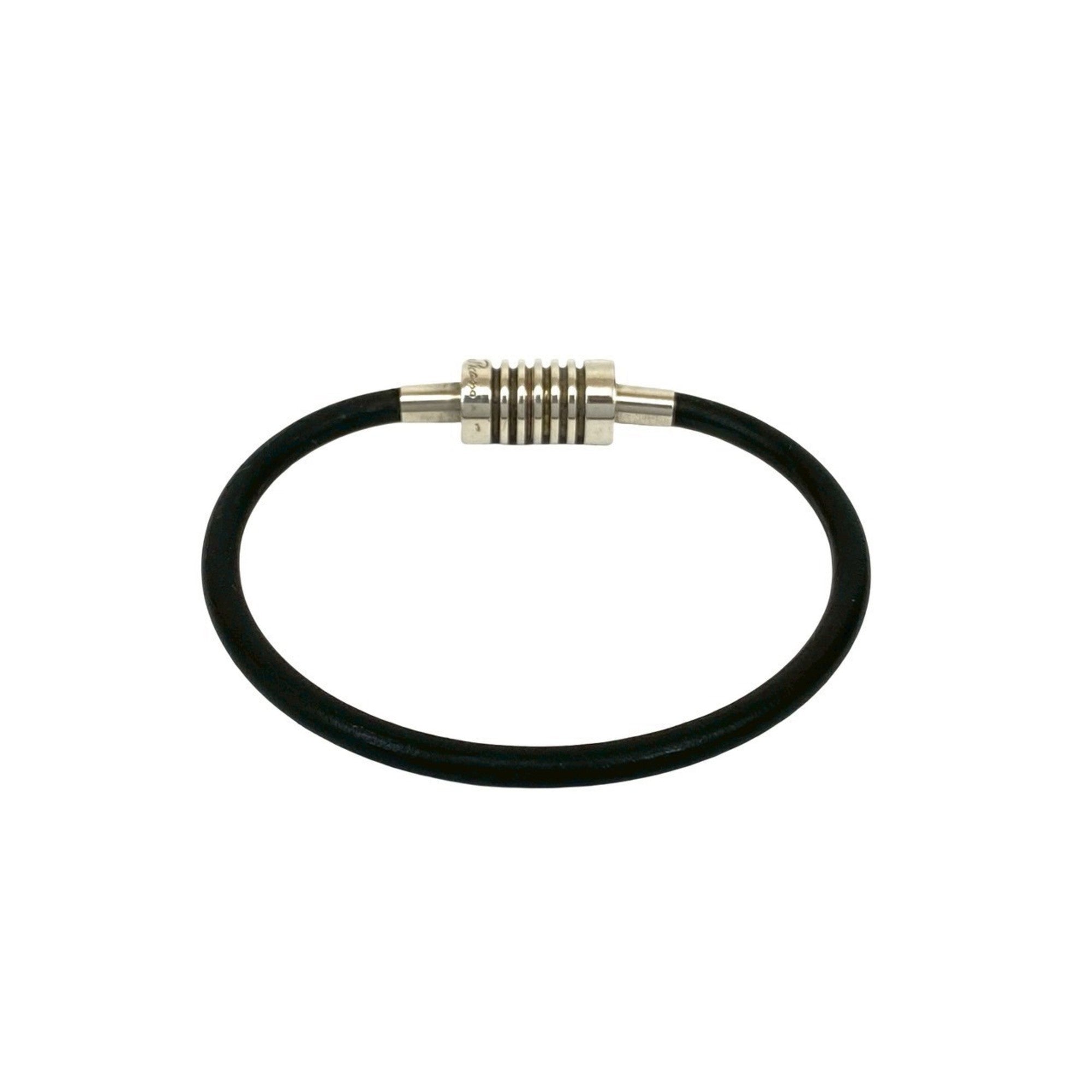 Bracelet Rubber and Silver