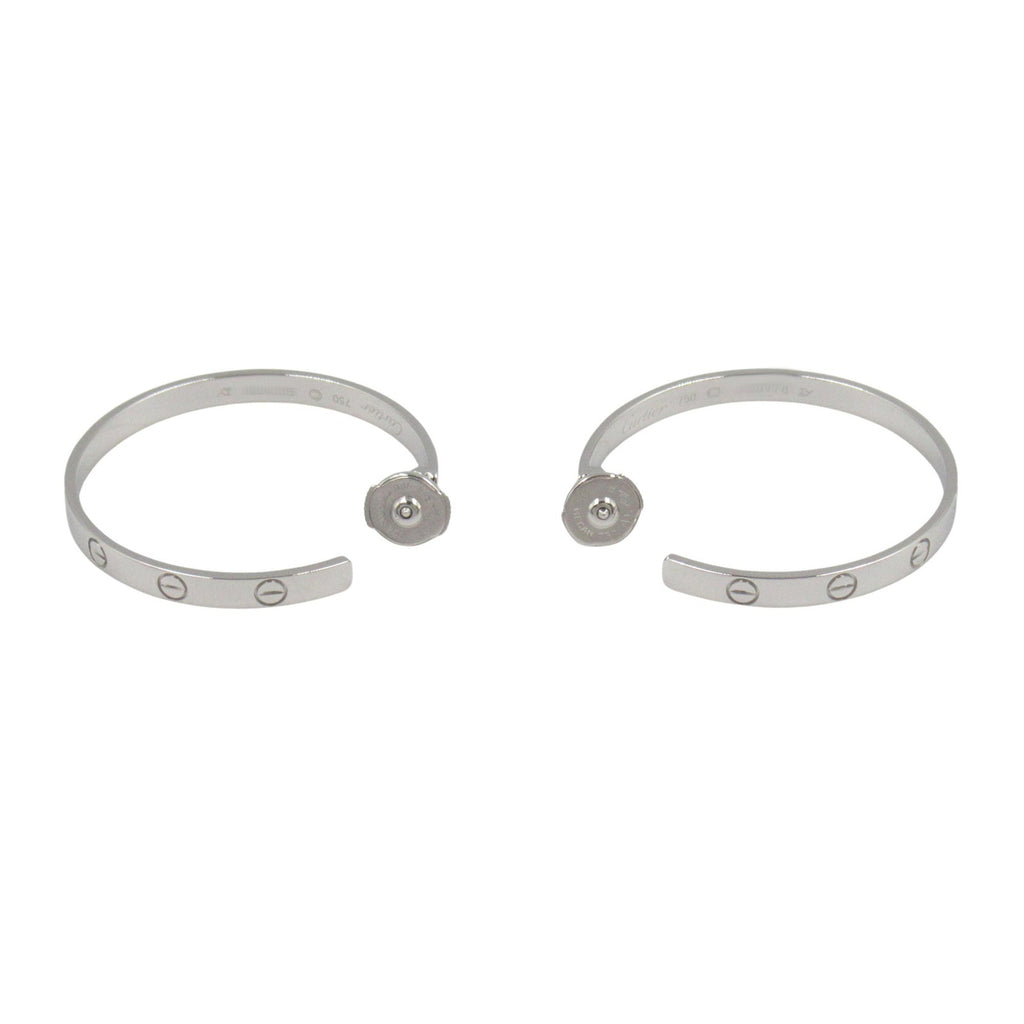 Earrings Hoop 18K White Gold