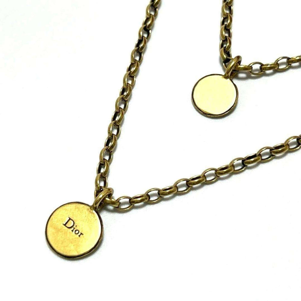 Pendant Necklace Metal Double Layer J'Adior