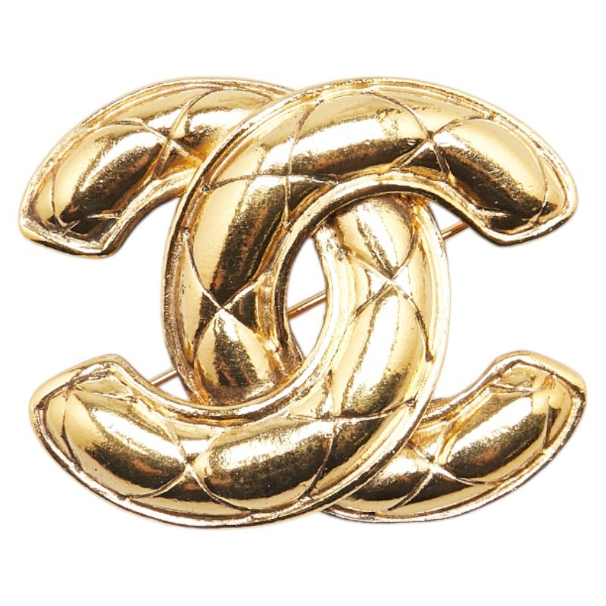 CC Logo Brooch Metal