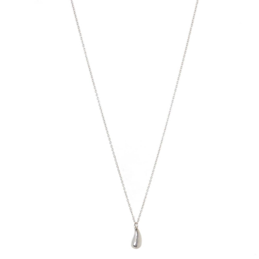 Teardrop Pendant Necklace Sterling Silver