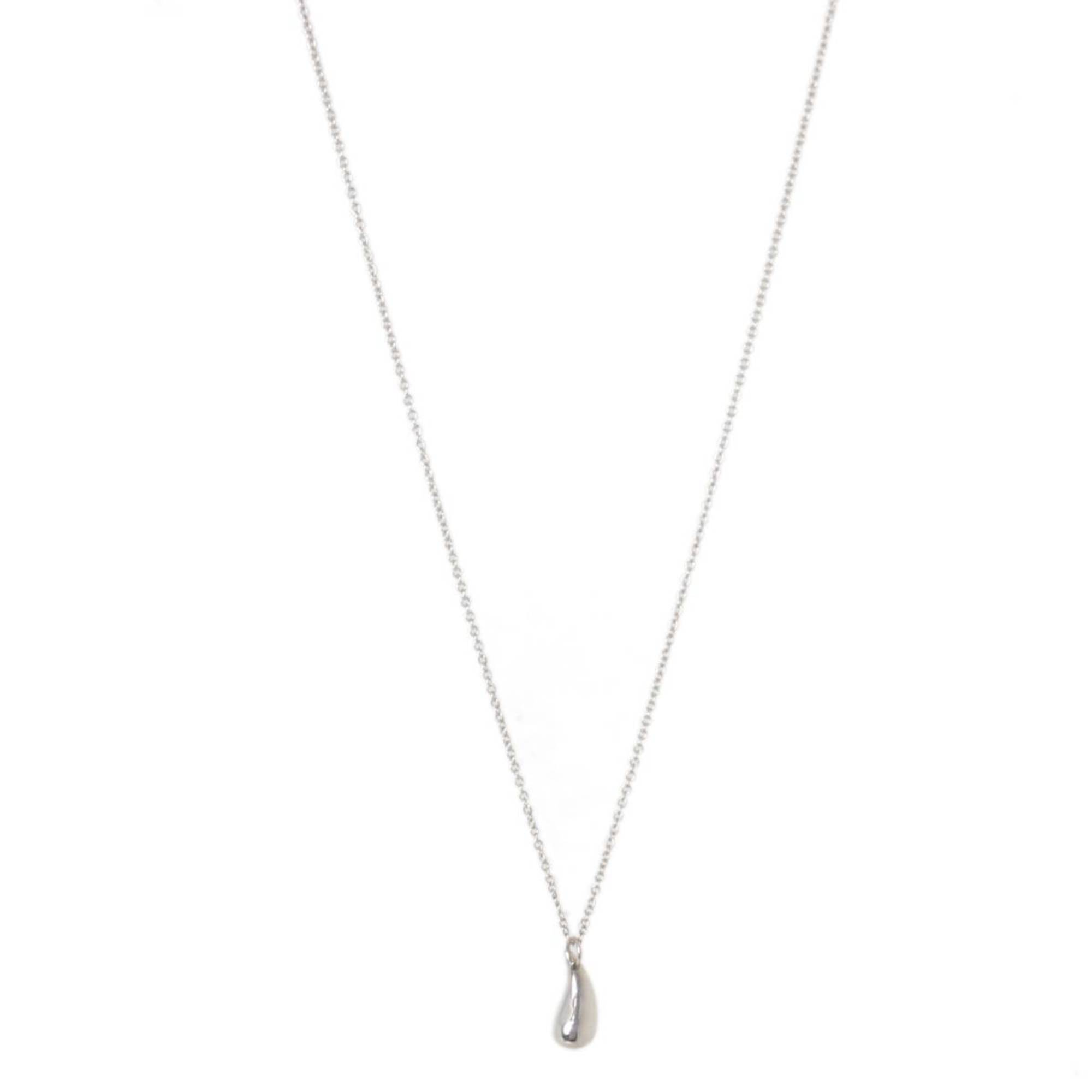 Teardrop Pendant Necklace Sterling Silver