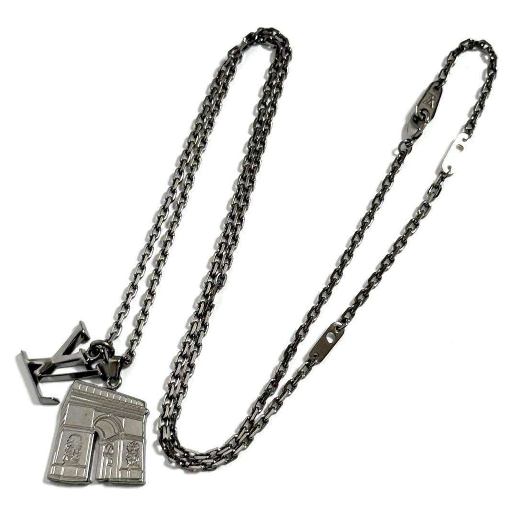 Pendant Necklace Metal Gunmetal
