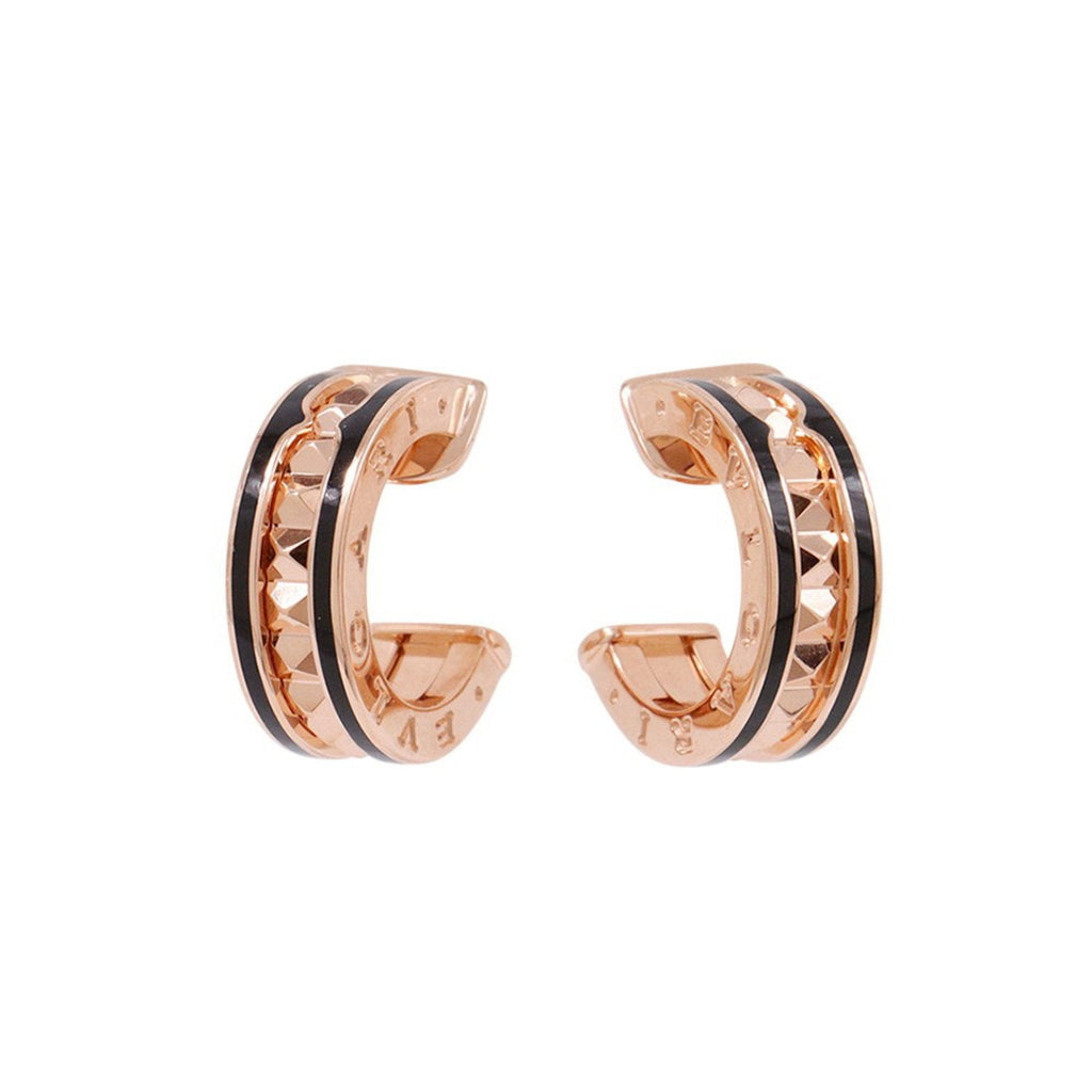 B.Zero1 Stud Earrings 18K Rose Gold and Ceramic 18K Rose Gold and Ceramic