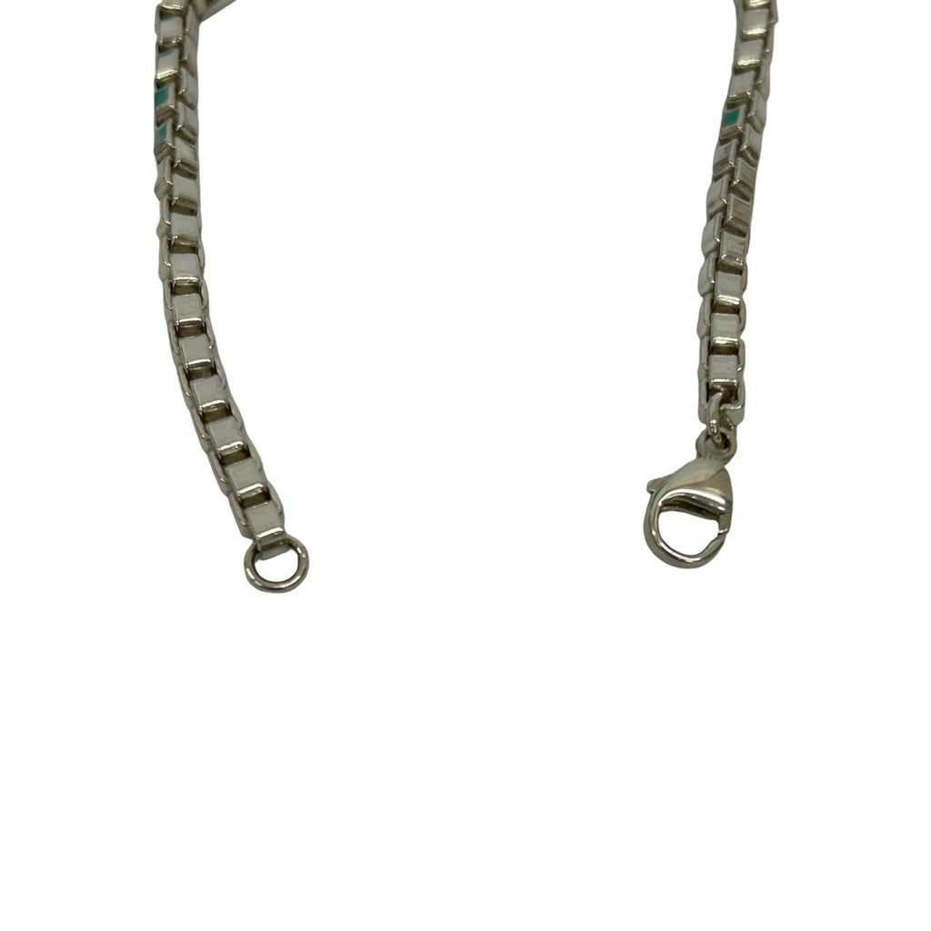 Venetian Link Long ID Bracelet Sterling Silver