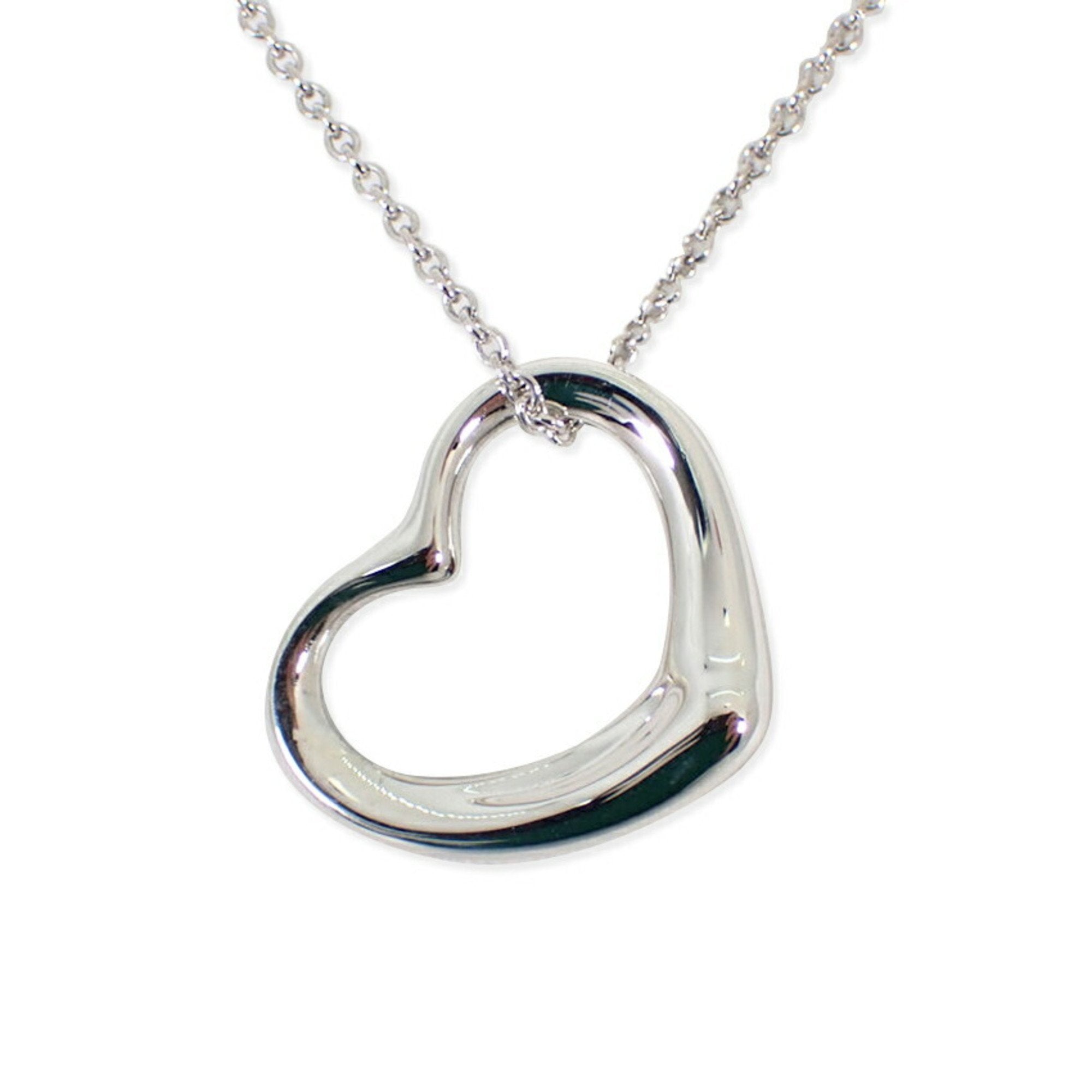 Heart Pendant Necklace Sterling Silver