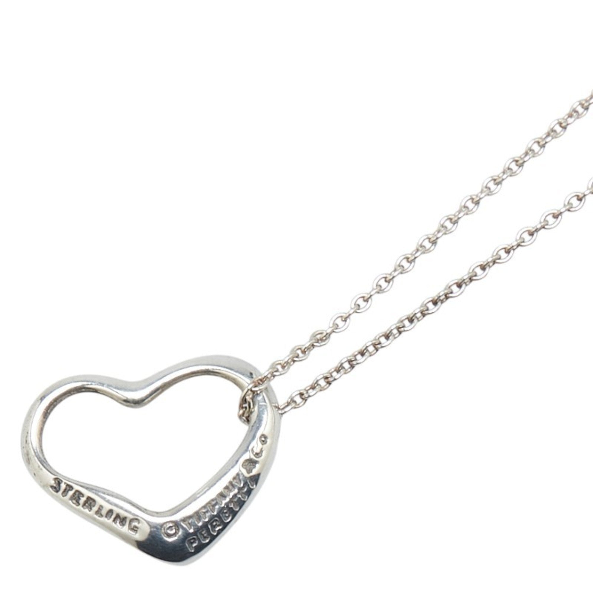 Heart Pendant Necklace Sterling Silver