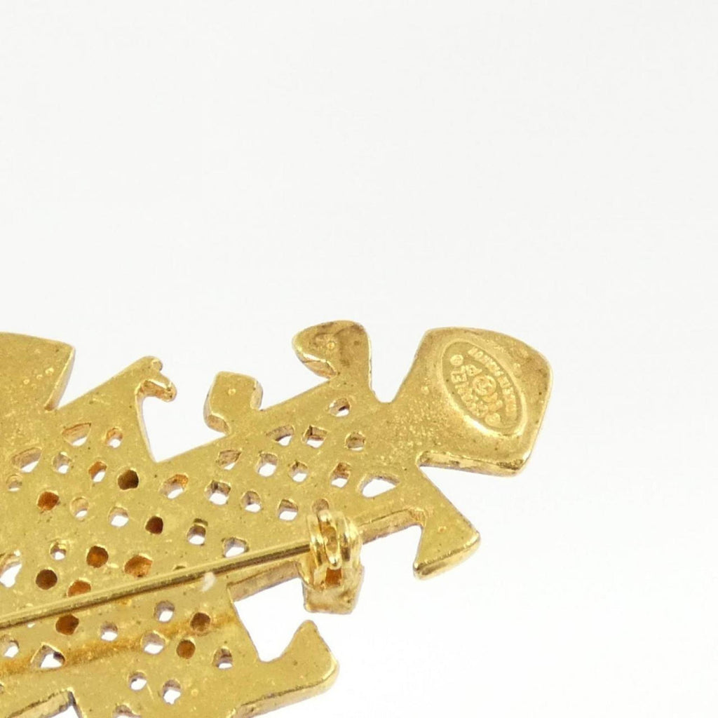 Brooch Gold-Tone Metal