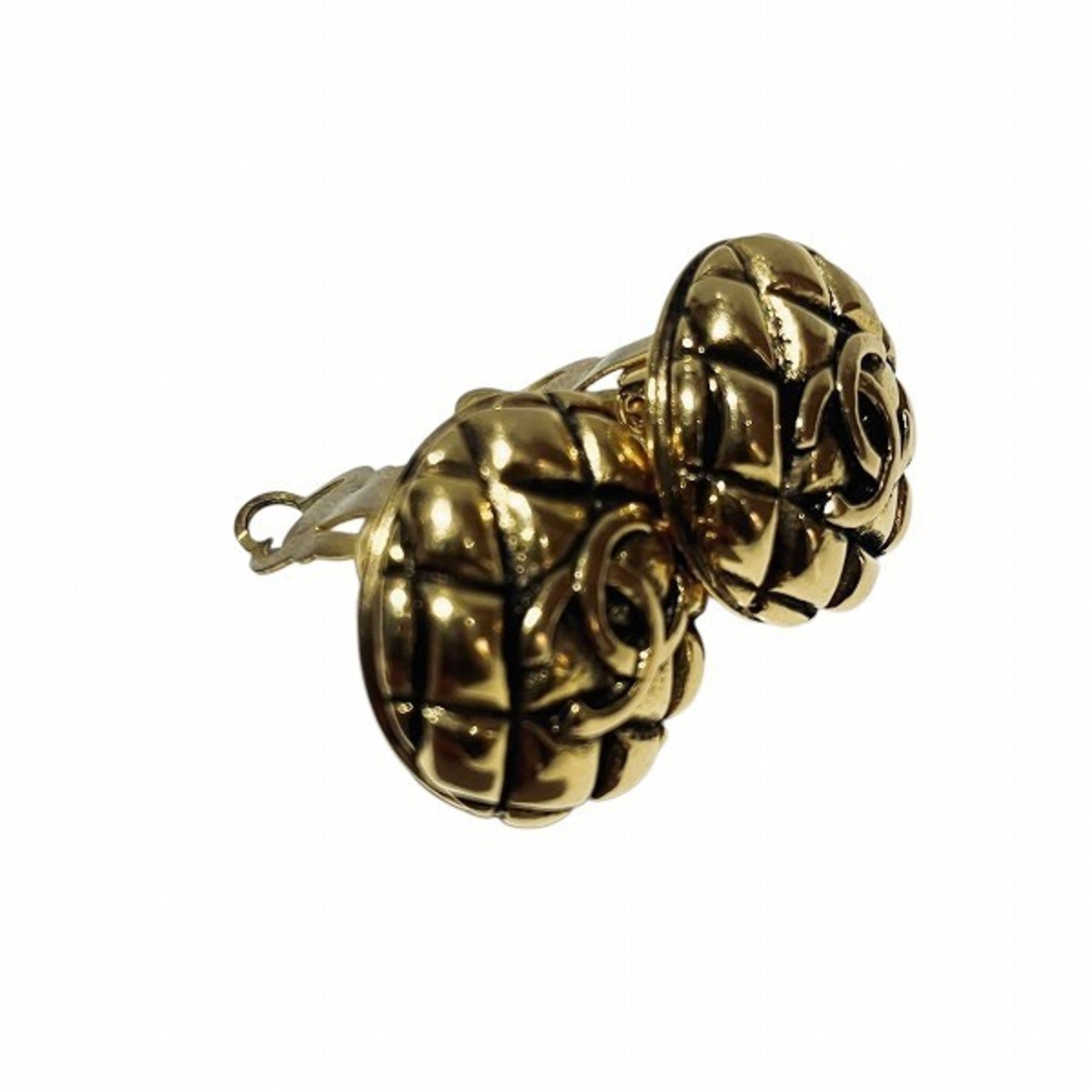 CC Logo Clip-On Earrings Metal