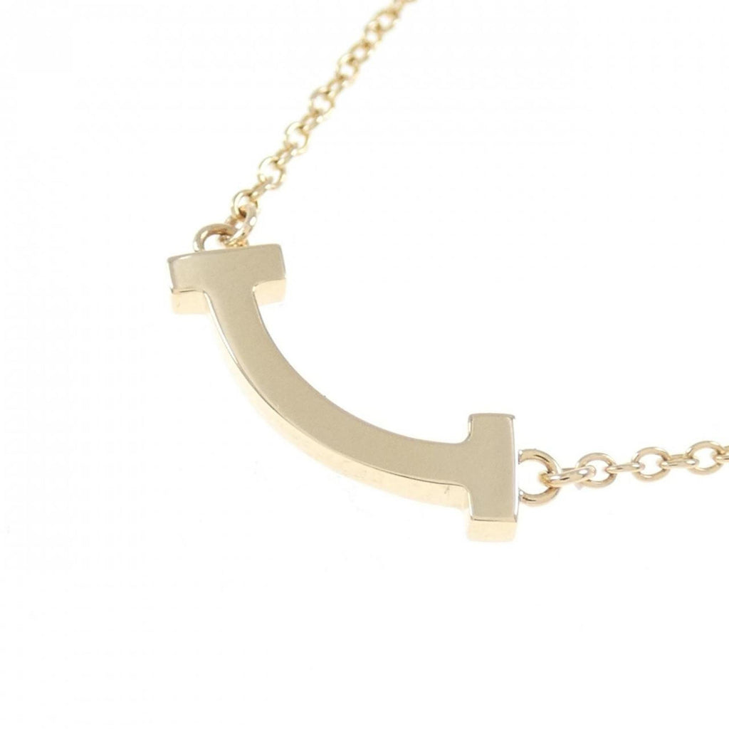 T Smile Mini Pendant Necklace 18K Rose Gold