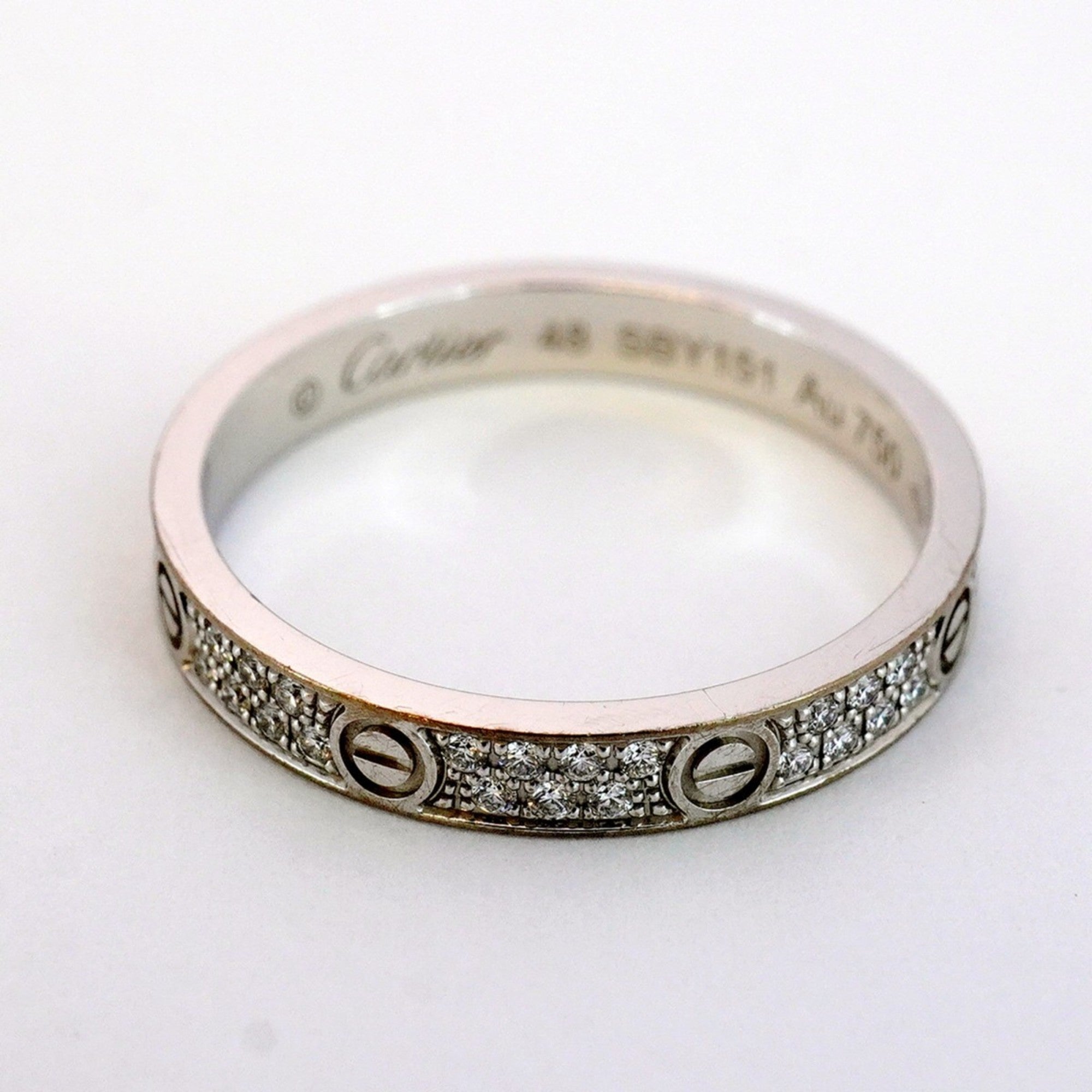 Ring 18K White Gold with Diamond Mini