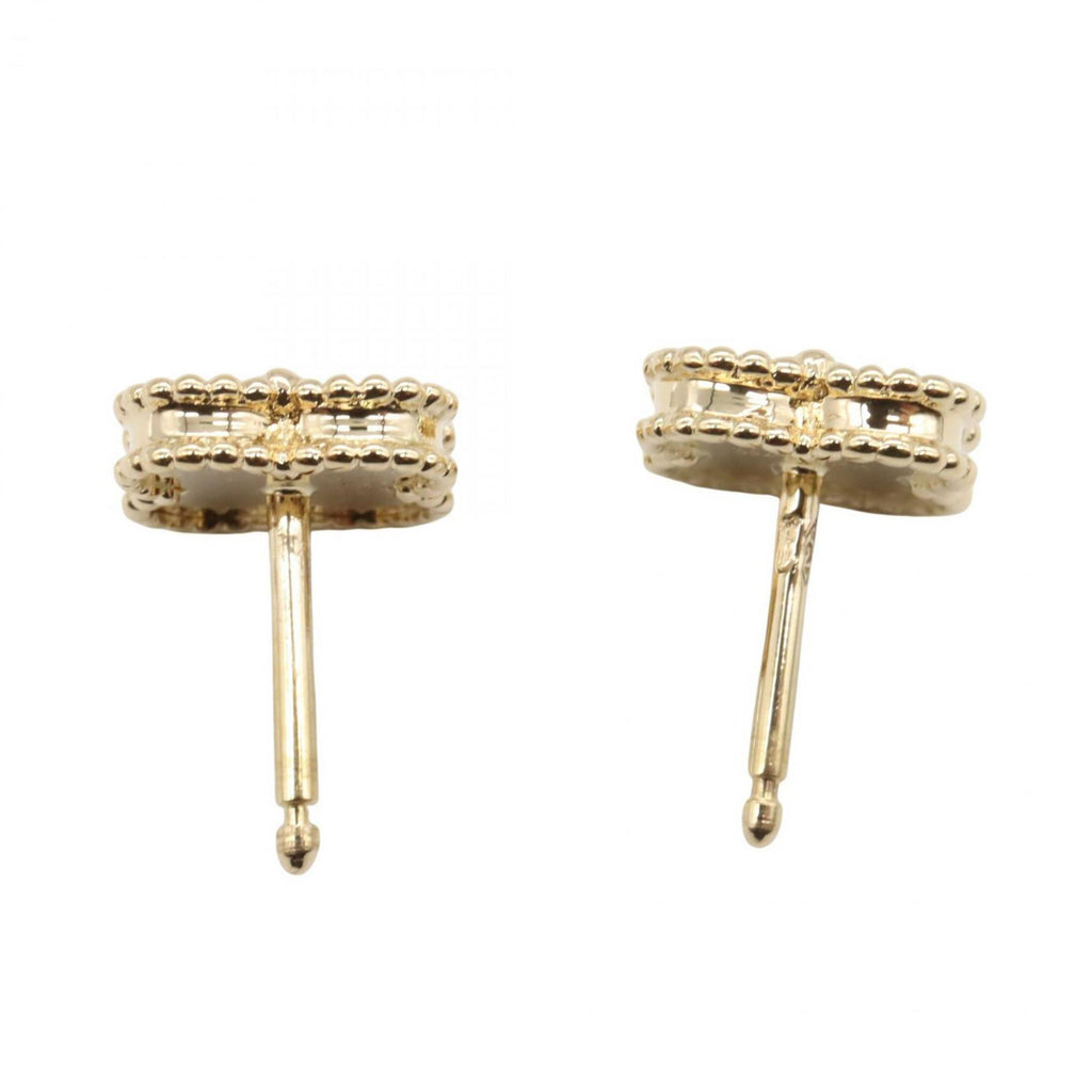 Sweet Alhambra Earrings 18K Yellow Gold and Onyx 18K Yellow Gold