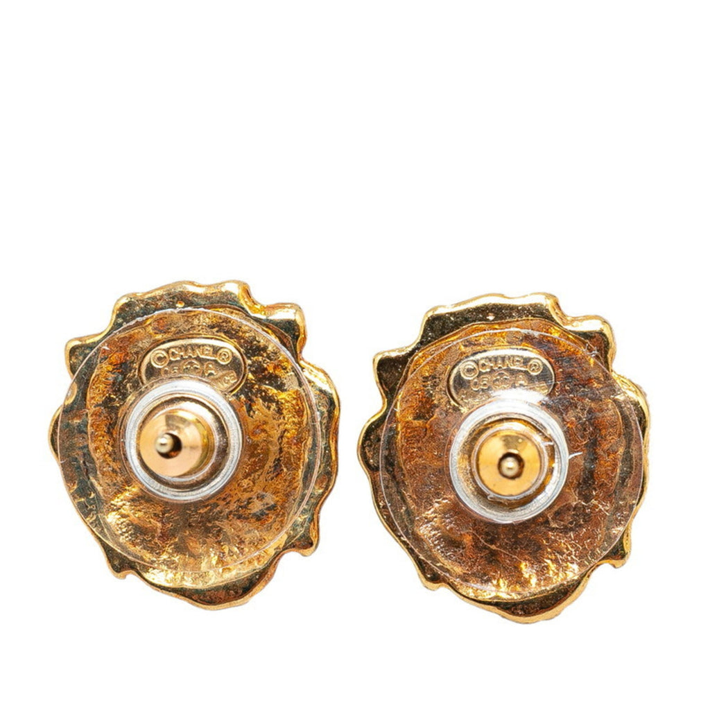 CC Logo Earrings Metal Gold-Tone Metal
