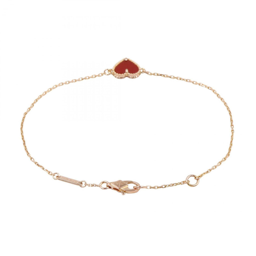 Charm Bracelet 18K Rose Gold with Carnelian