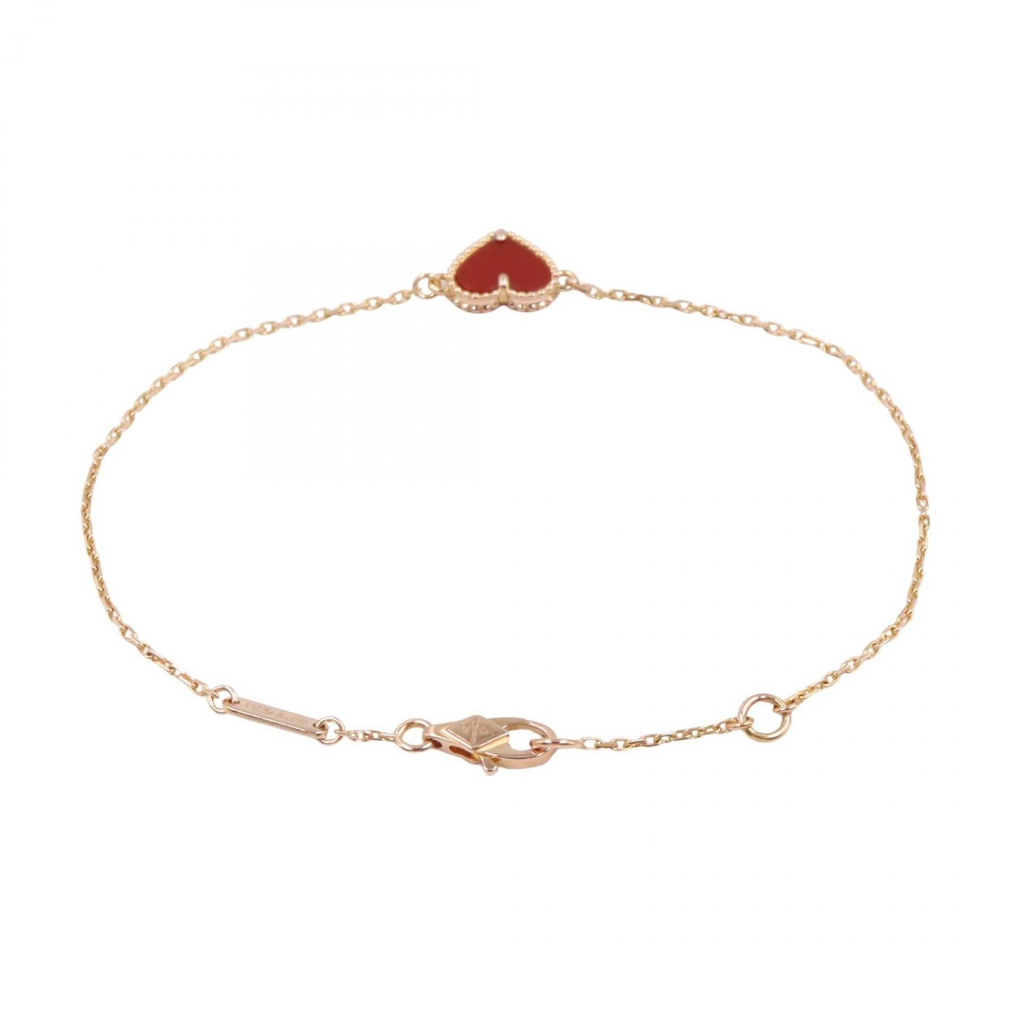 Charm Bracelet 18K Rose Gold with Carnelian