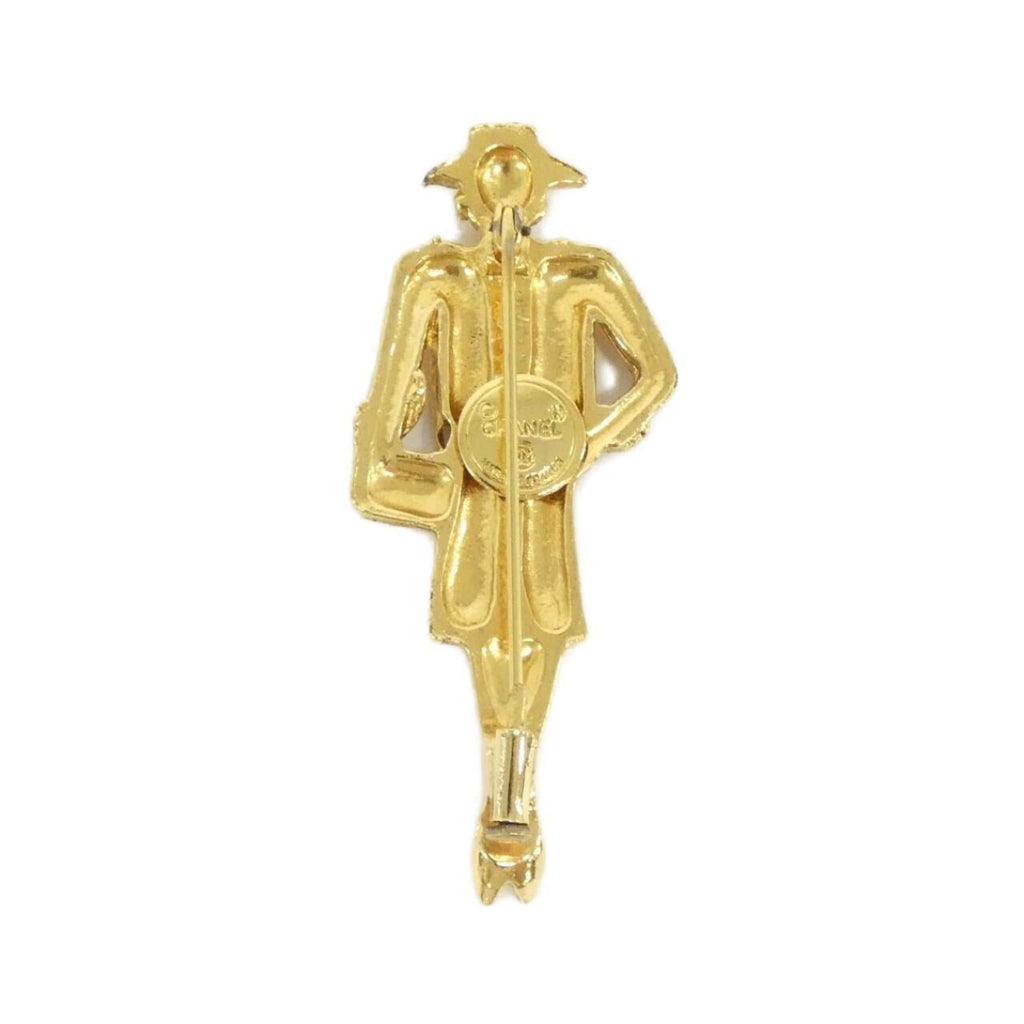 Brooch Gold-Tone Metal