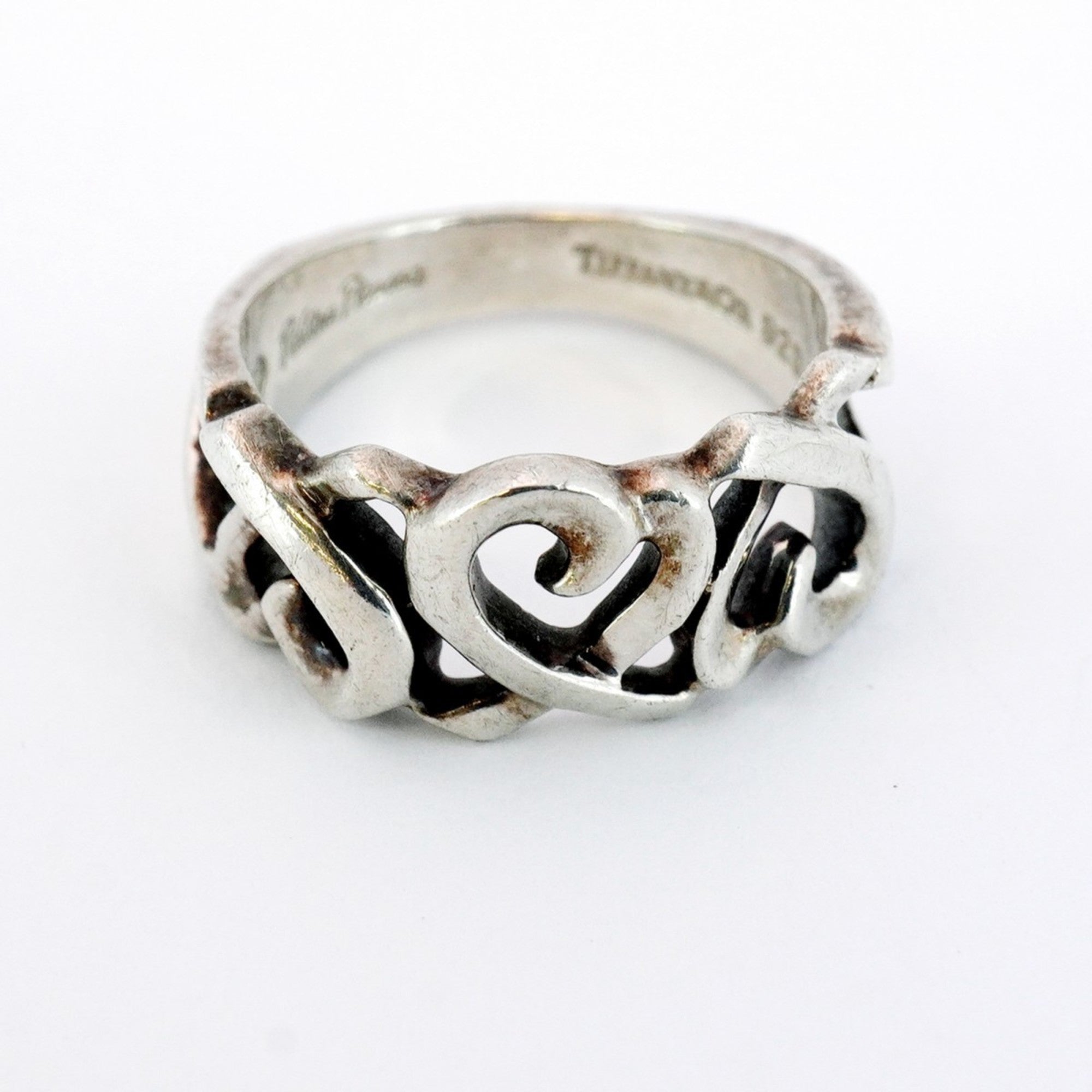 Triple Loving Heart Ring Sterling Silver