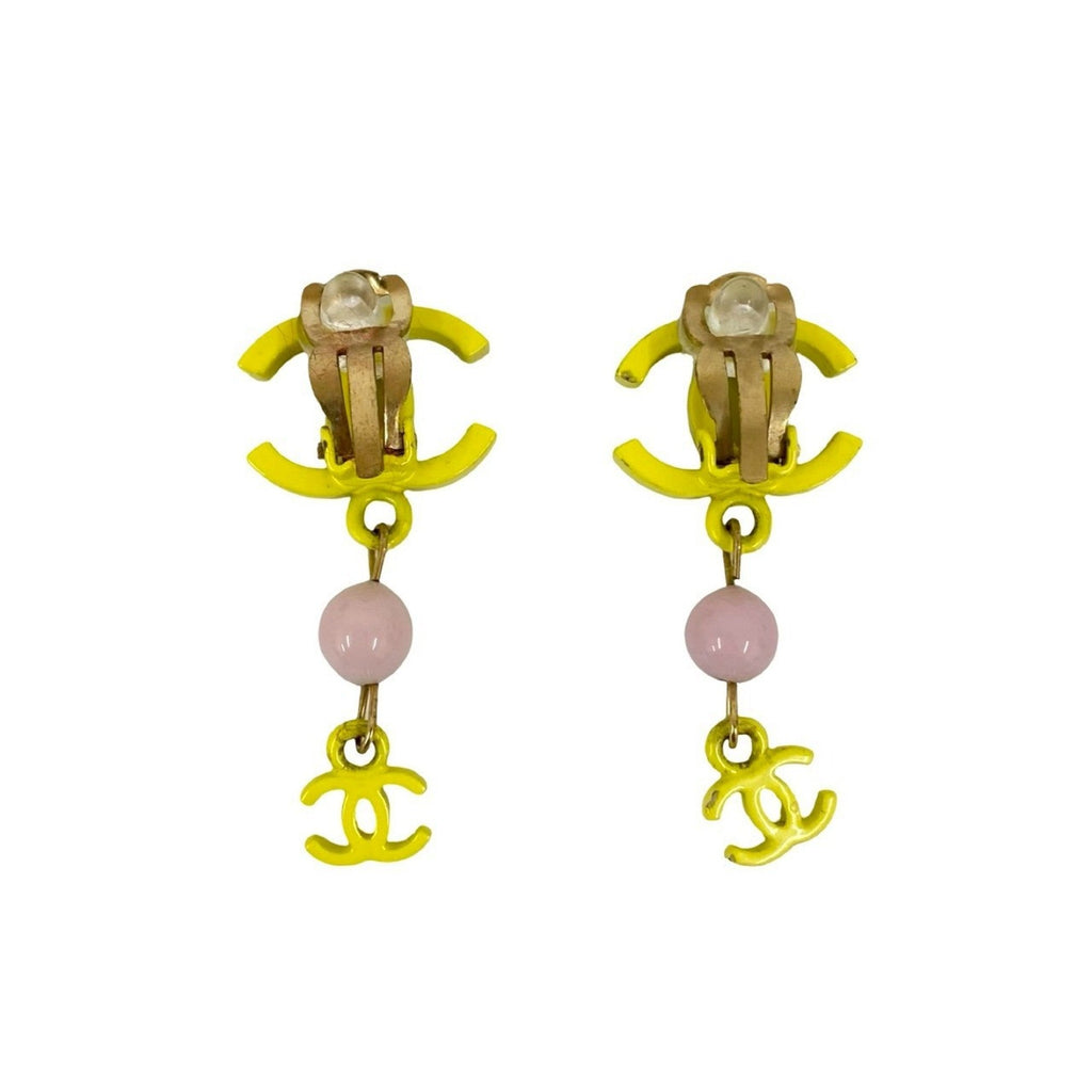CC Logo Clip-On Earrings Metal