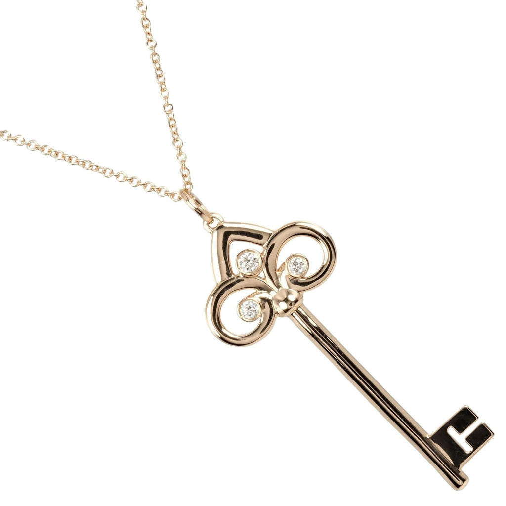 Pendant Necklace 18K Rose Gold with Diamond