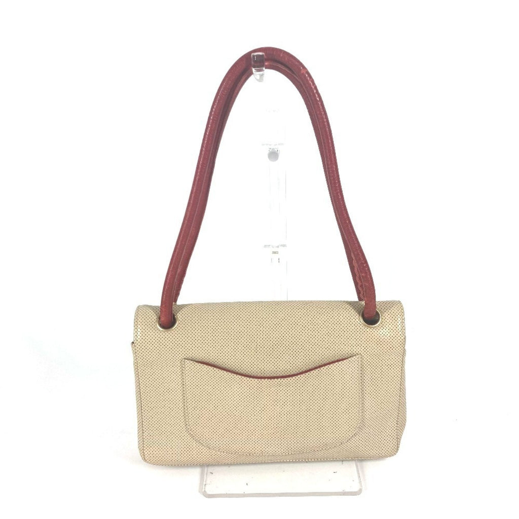 Vintage CC Flap Shoulder Bag Perforated Leather Medium