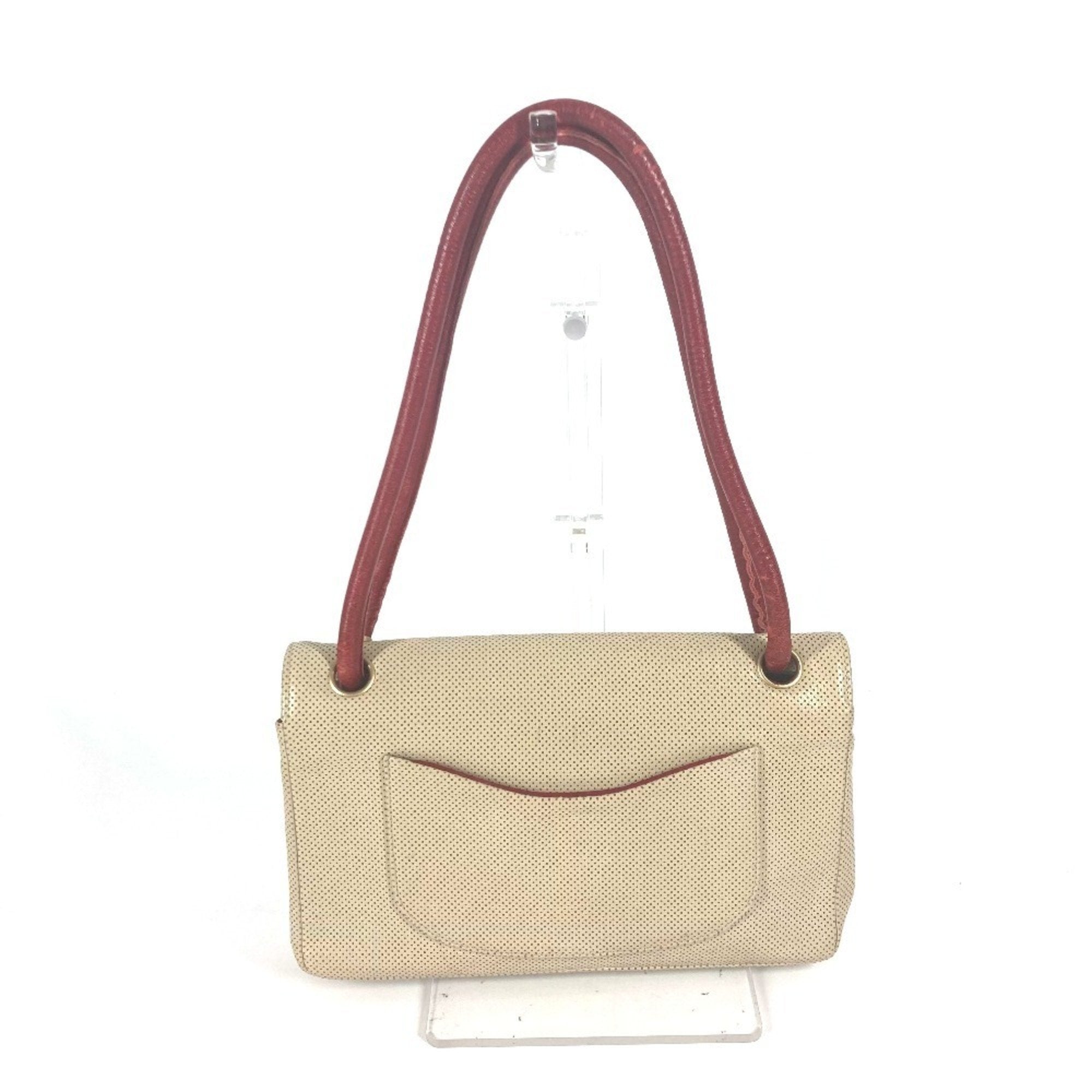 Vintage CC Flap Shoulder Bag Perforated Leather Medium