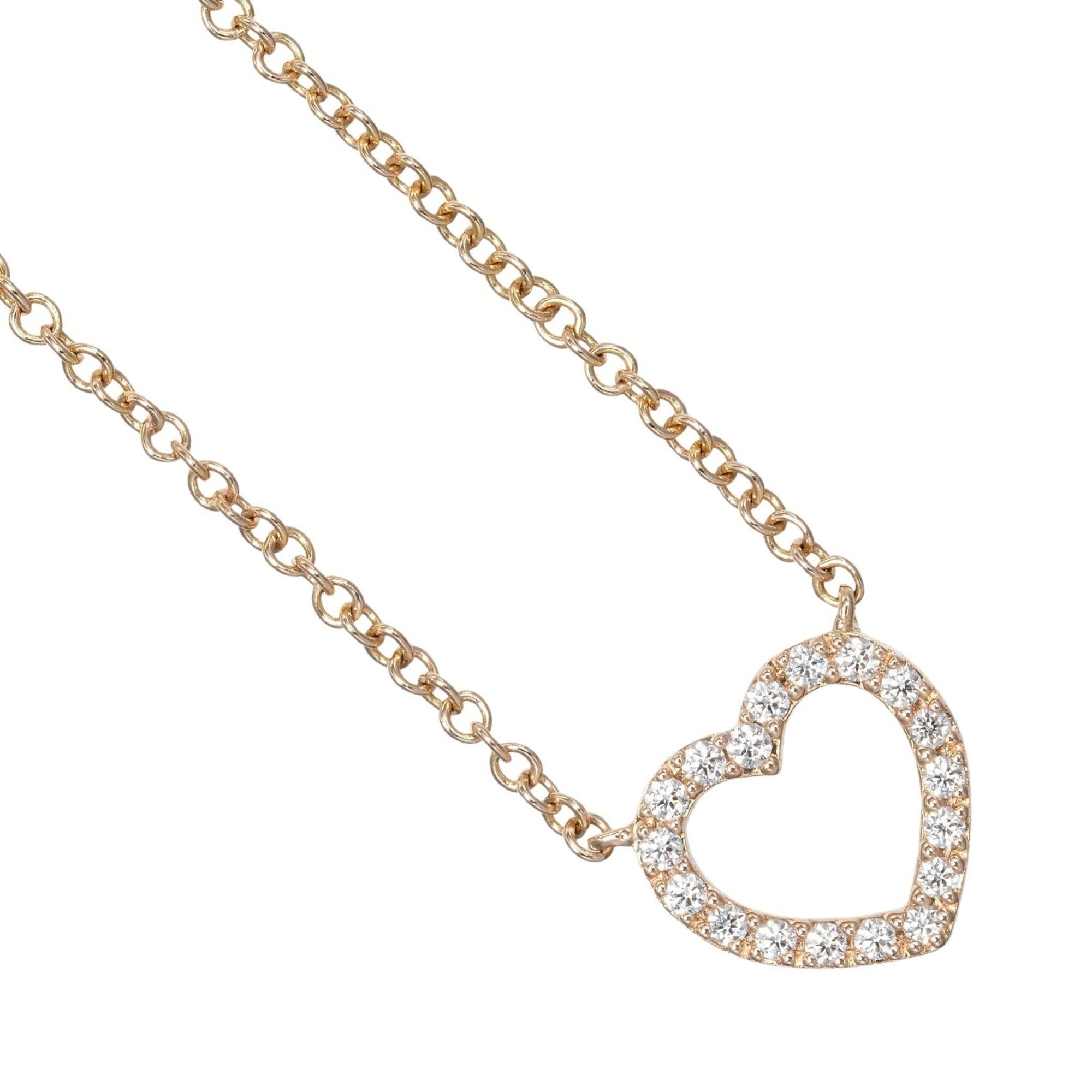 Pendant Necklace 18K Rose Gold with Diamond