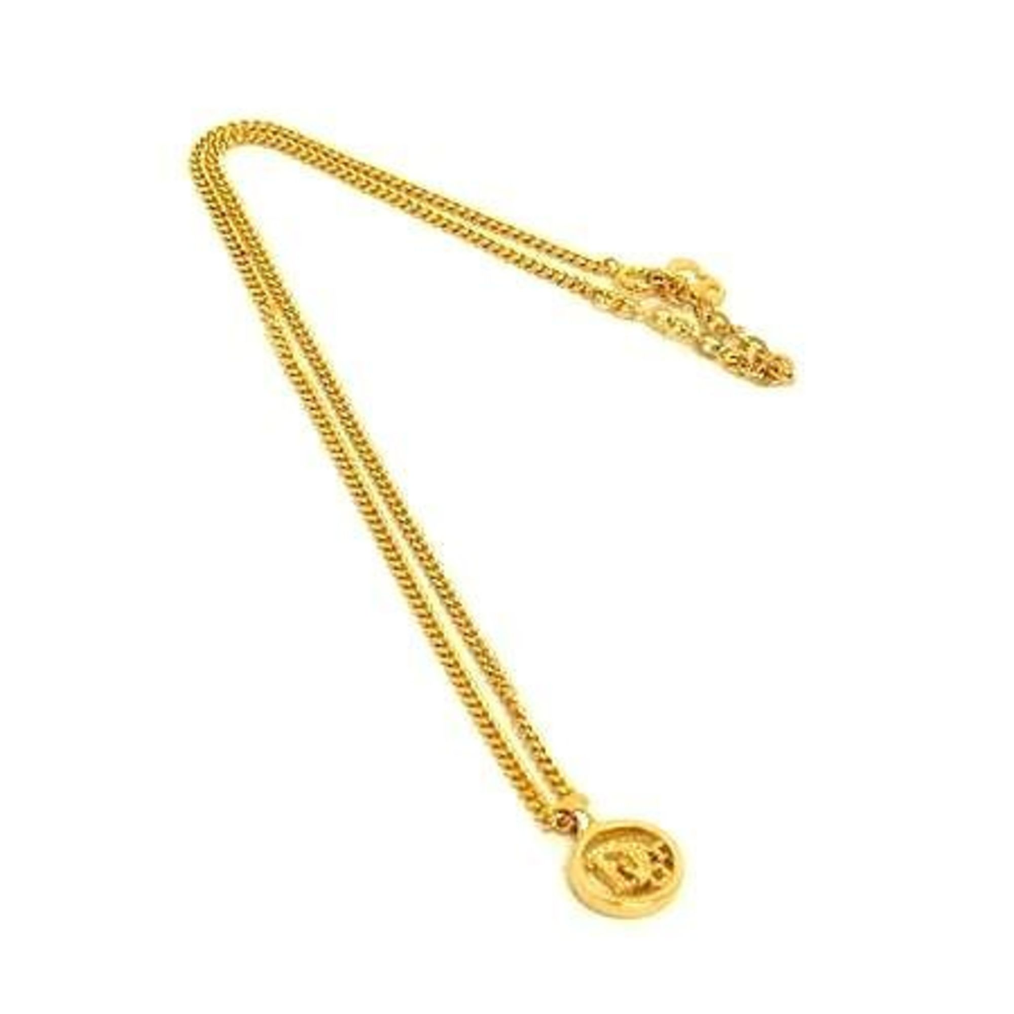 Pendant Necklace Gold Metal