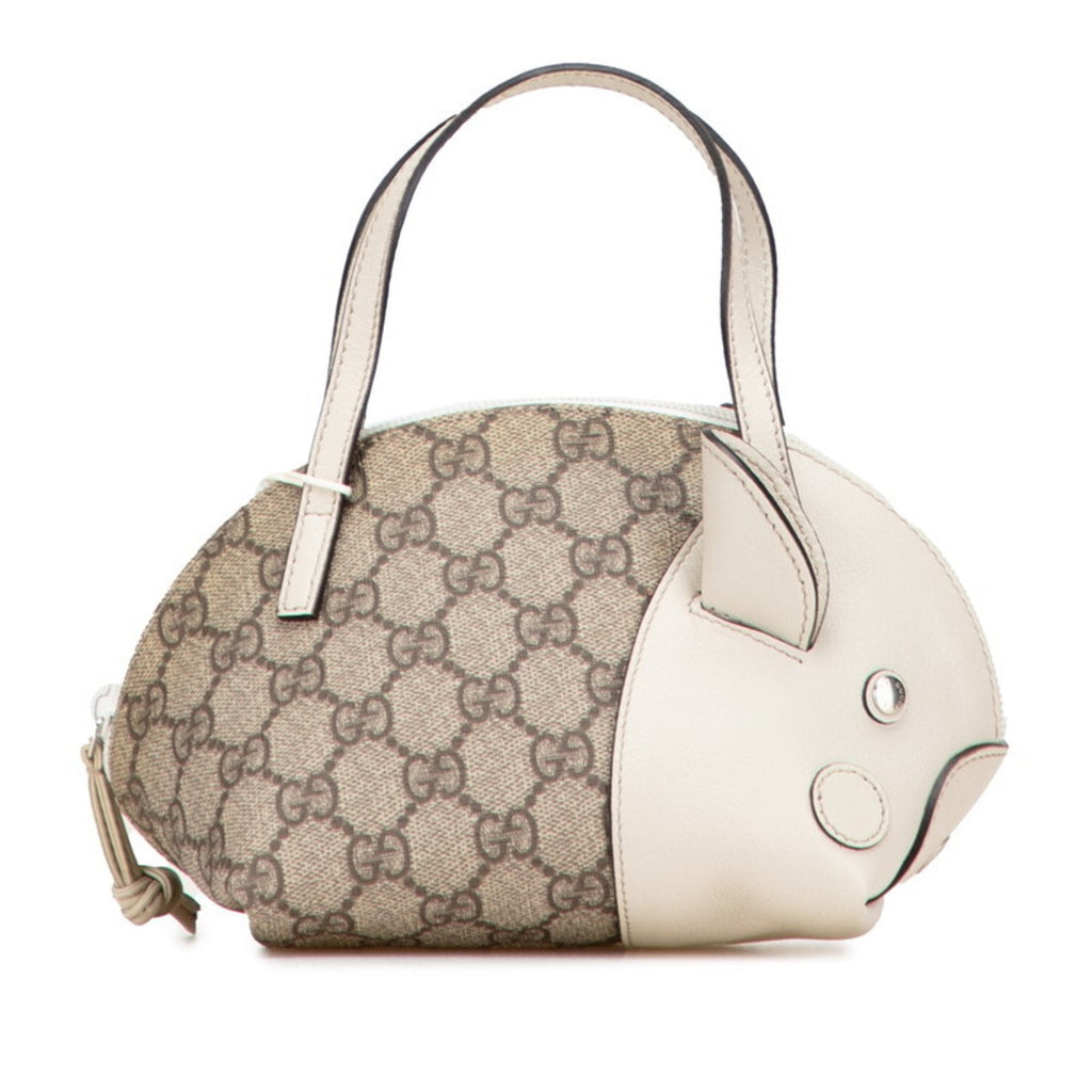 Front Pocket Backpack GG Coated Canvas Small