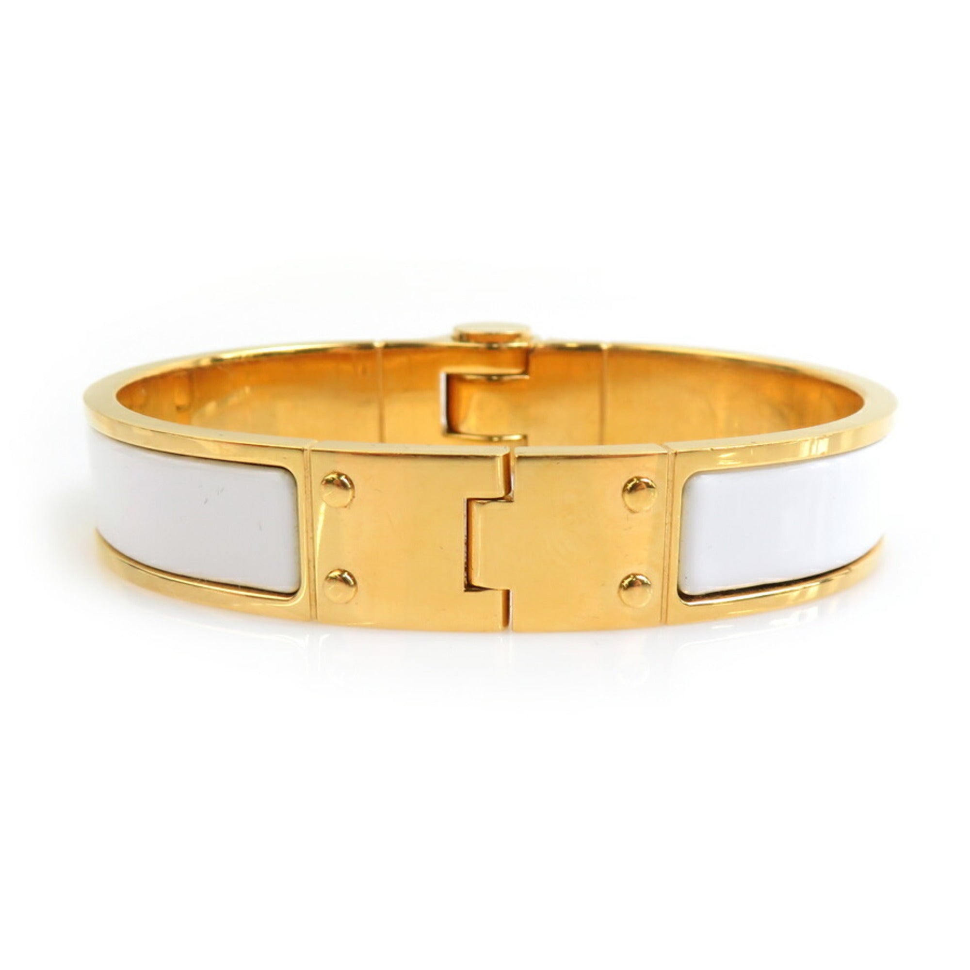 Charnière Bangle Enamel and Metal Mini Bracelet