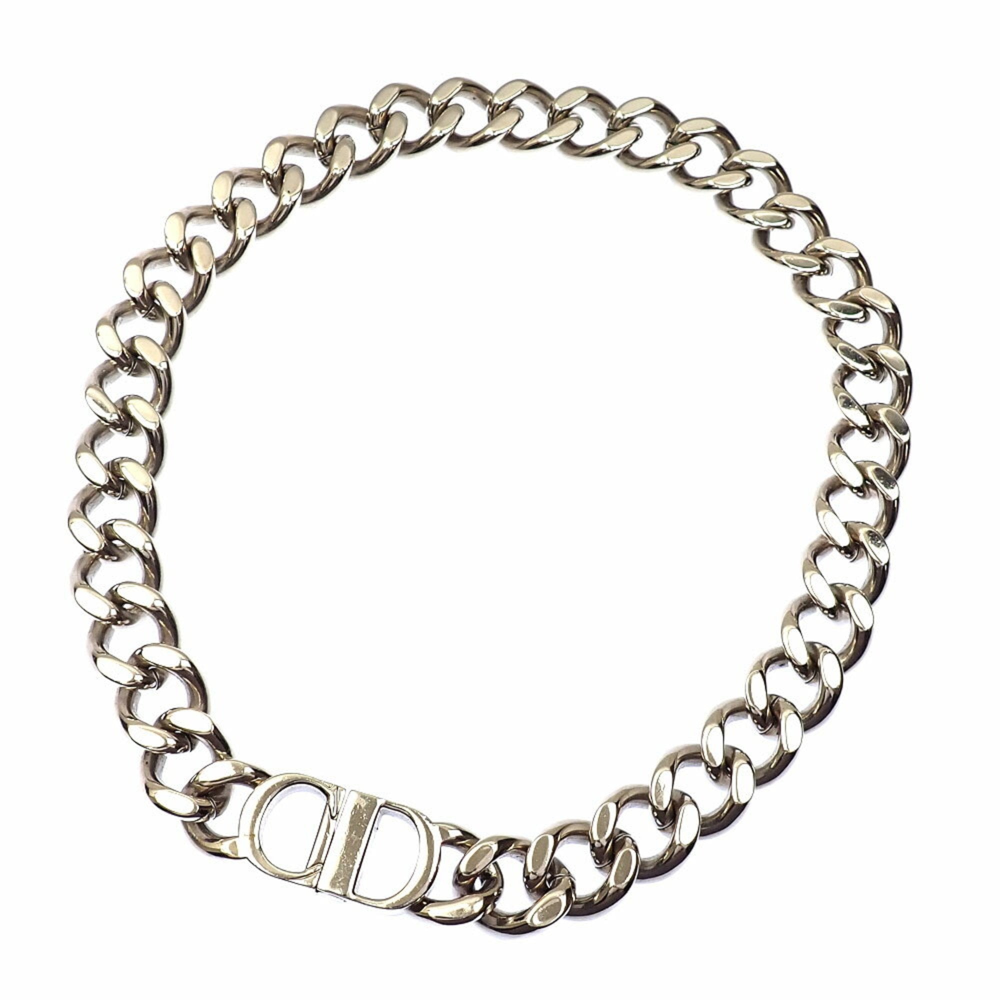 Chain Pendant Necklace Metal Silver