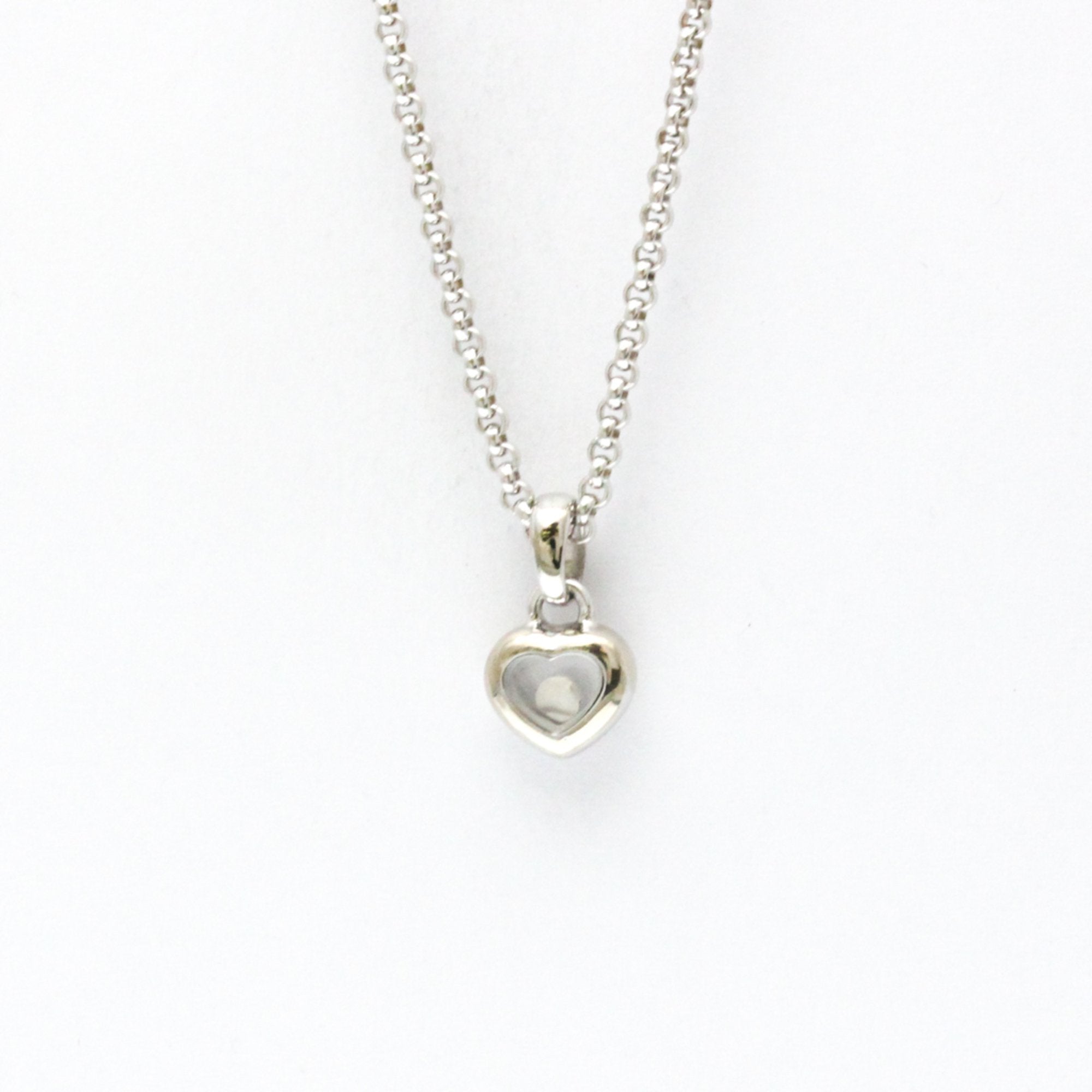Pendant Necklace 18K White Gold With Diamond