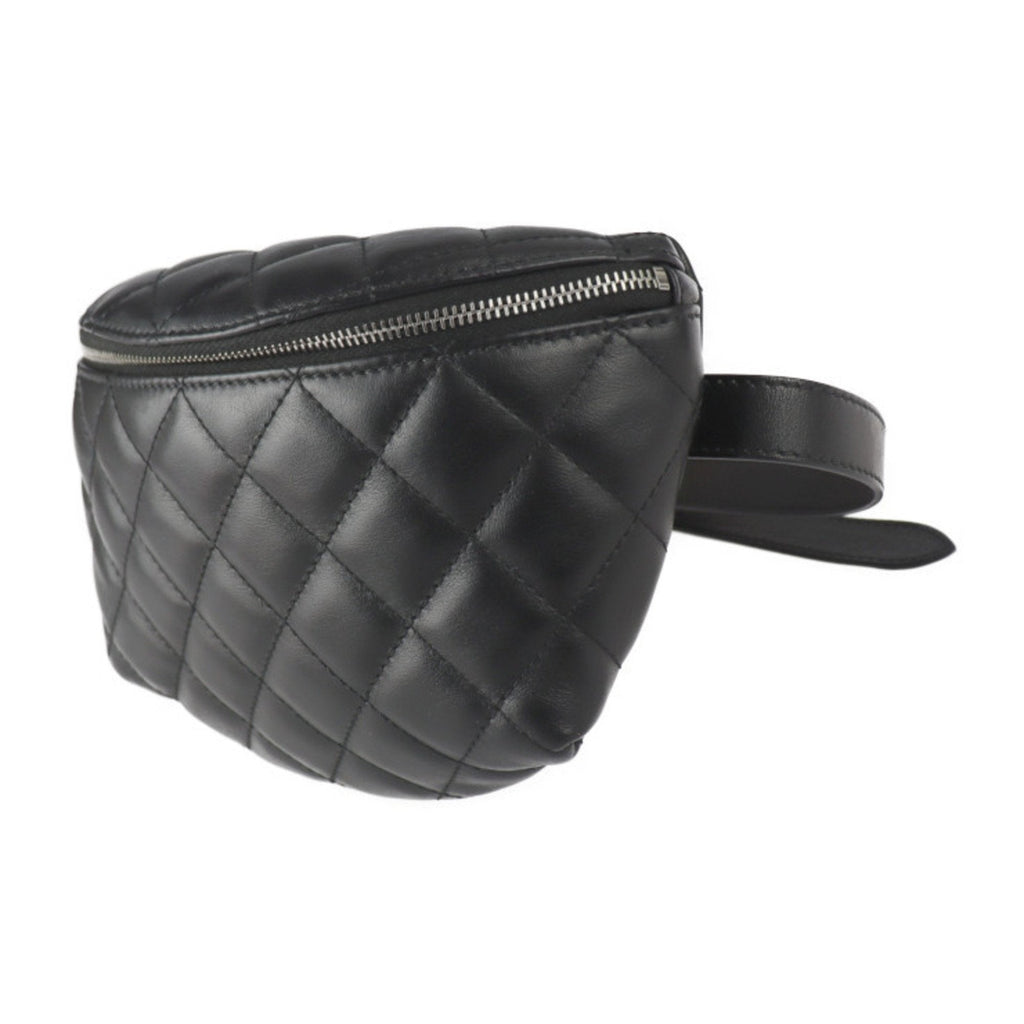 Vintage Zip Belt Bag Quilted Lambskin Small