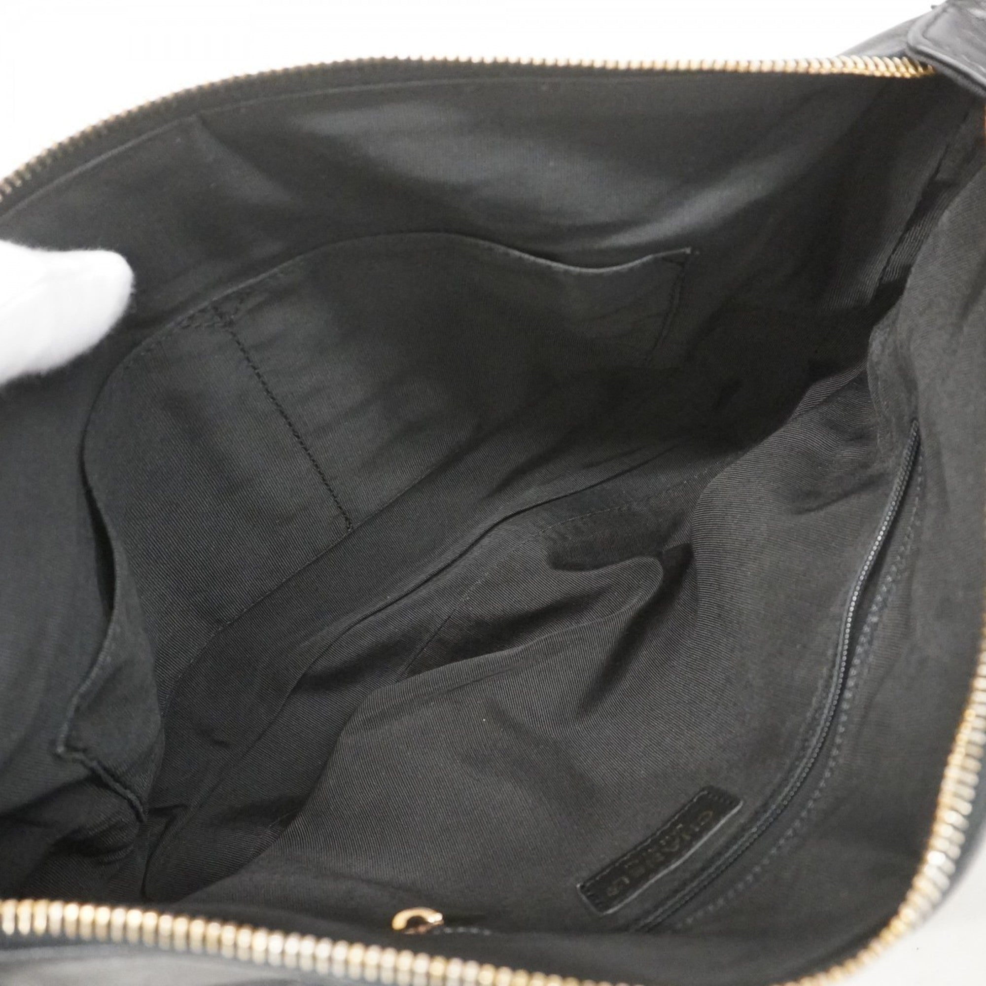 Chocolate Bar CC Shoulder Bag Quilted Leather Medium