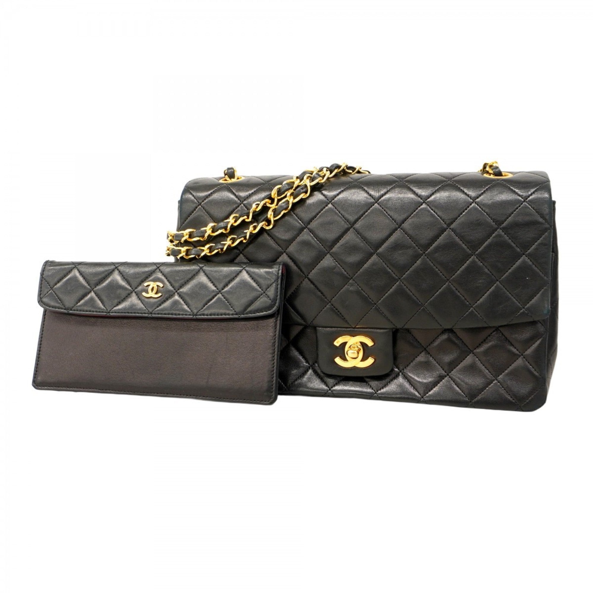Vintage CC Chain Flap Bag Quilted Lambskin Medium