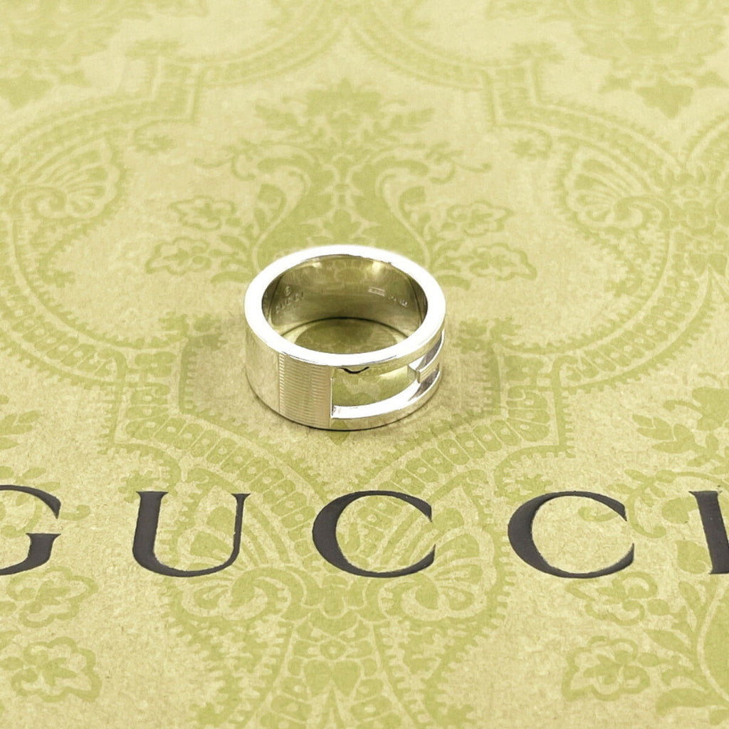 Cutout G Ring Sterling Silver