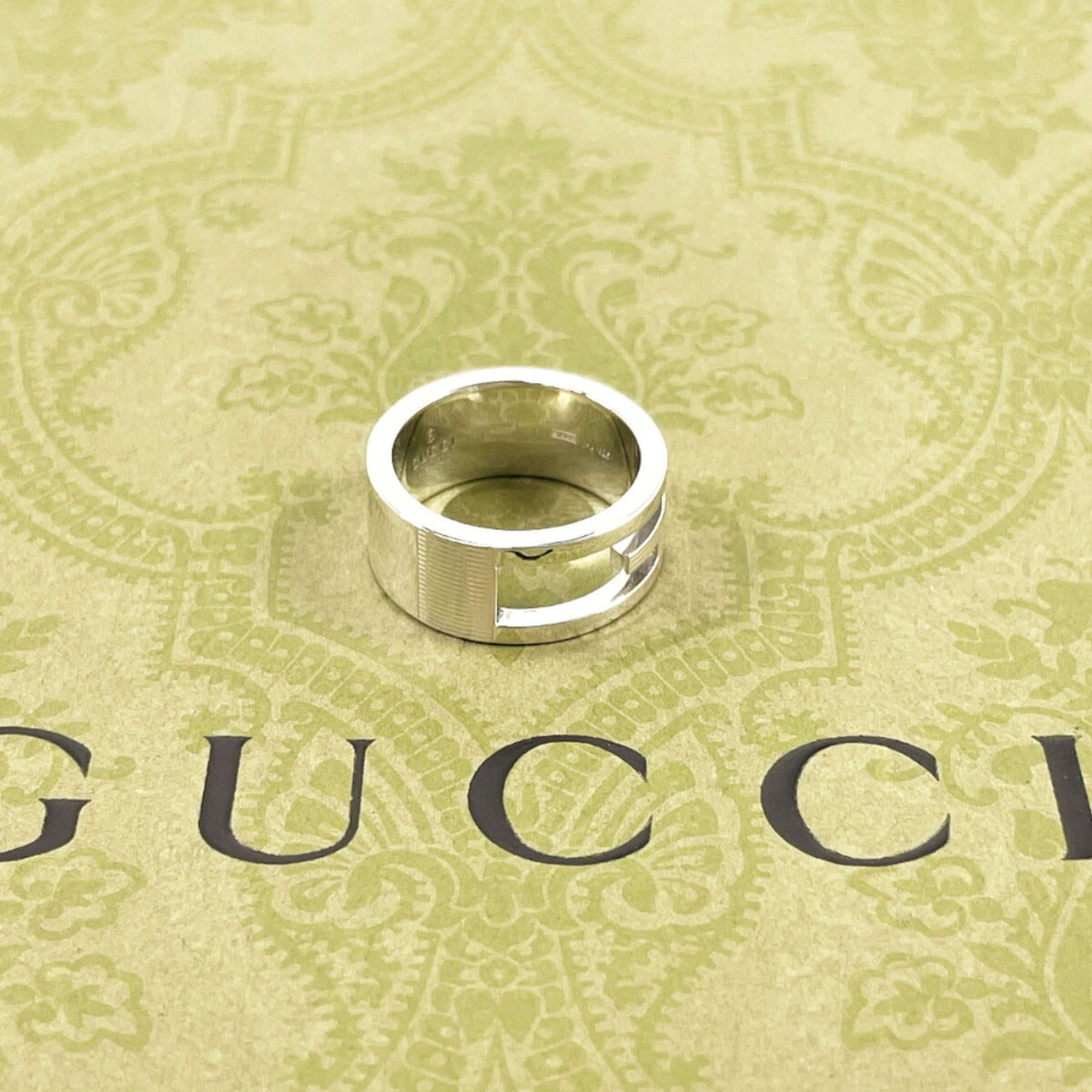 Cutout G Ring Sterling Silver