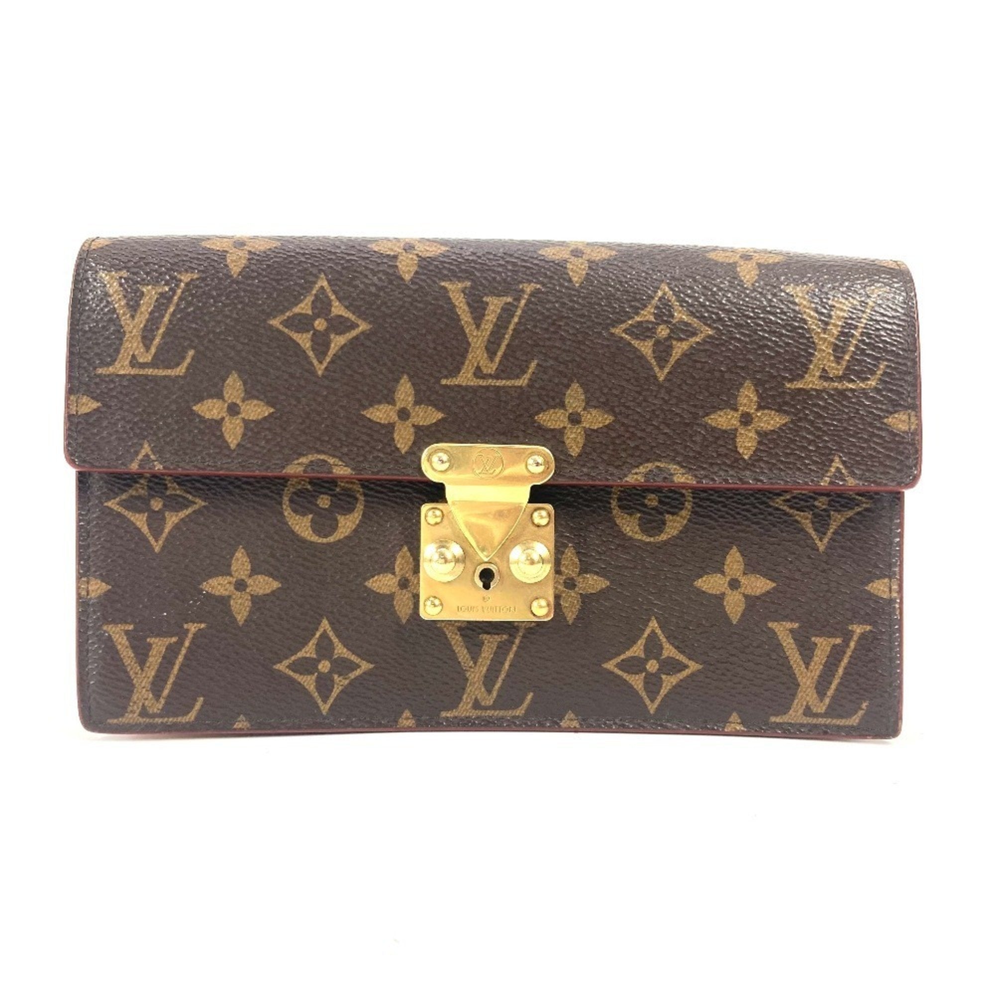 S Lock Belt Pouch Monogram Canvas