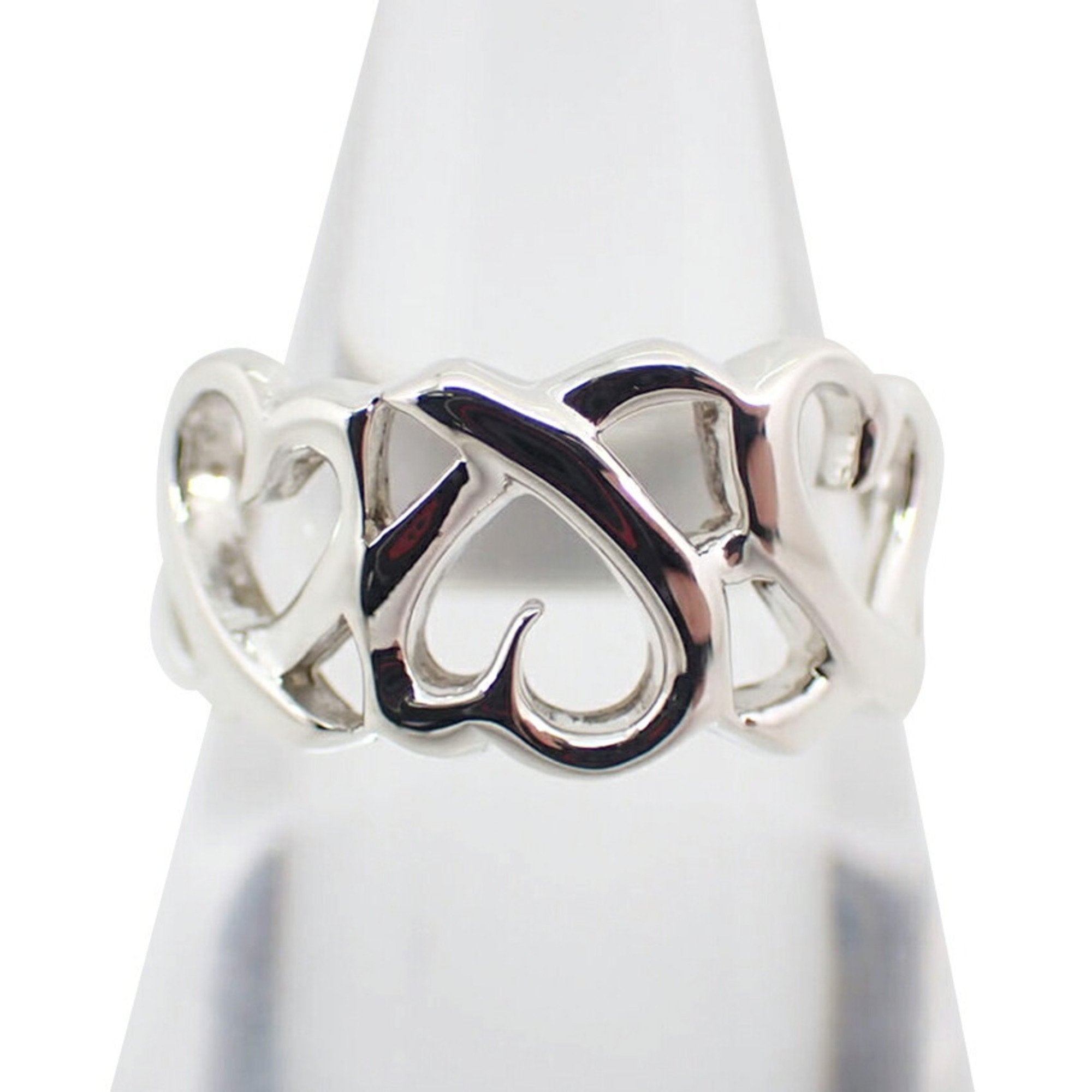 Triple Loving Heart Ring Sterling Silver