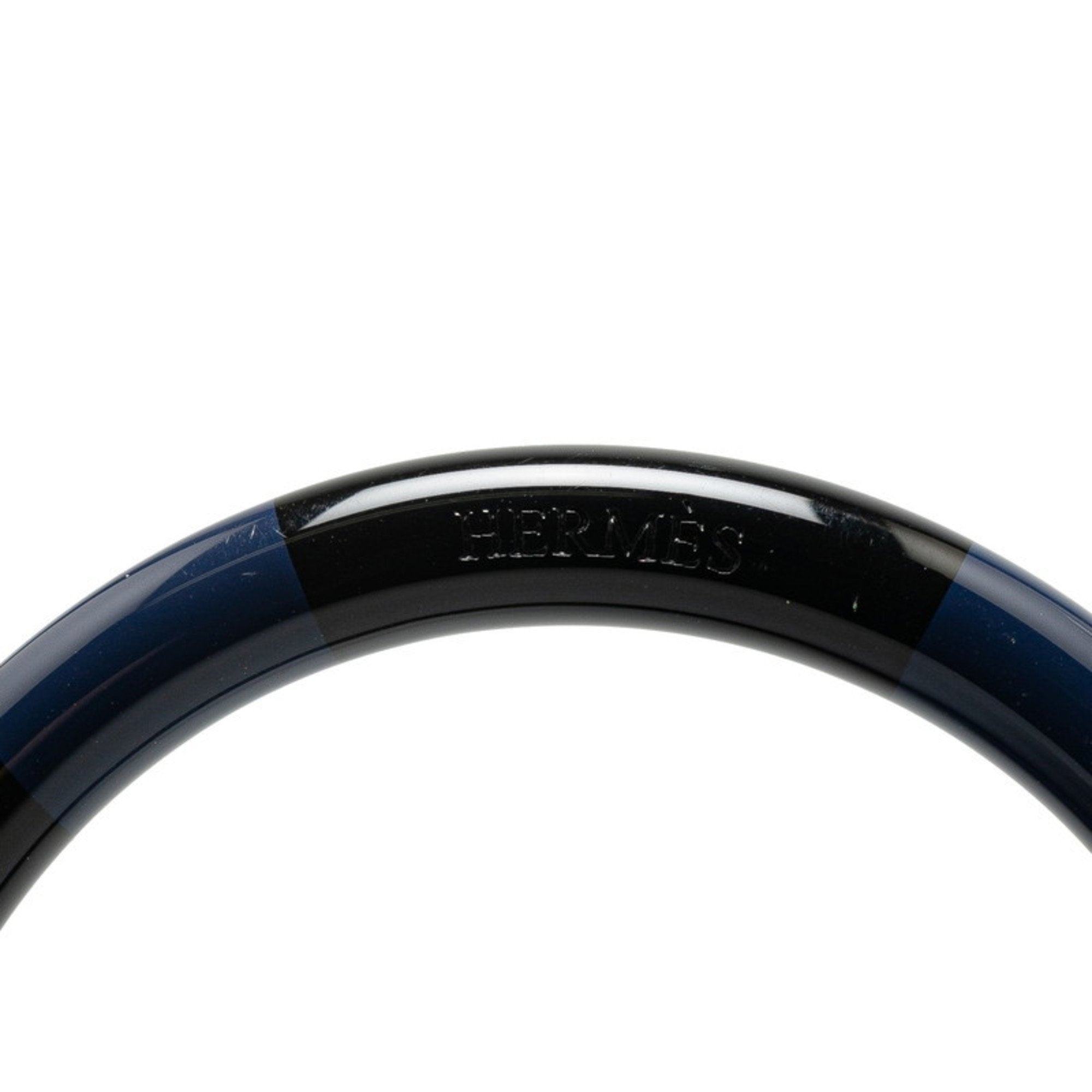 Bracelet Lacquer and Wood Black and Navy