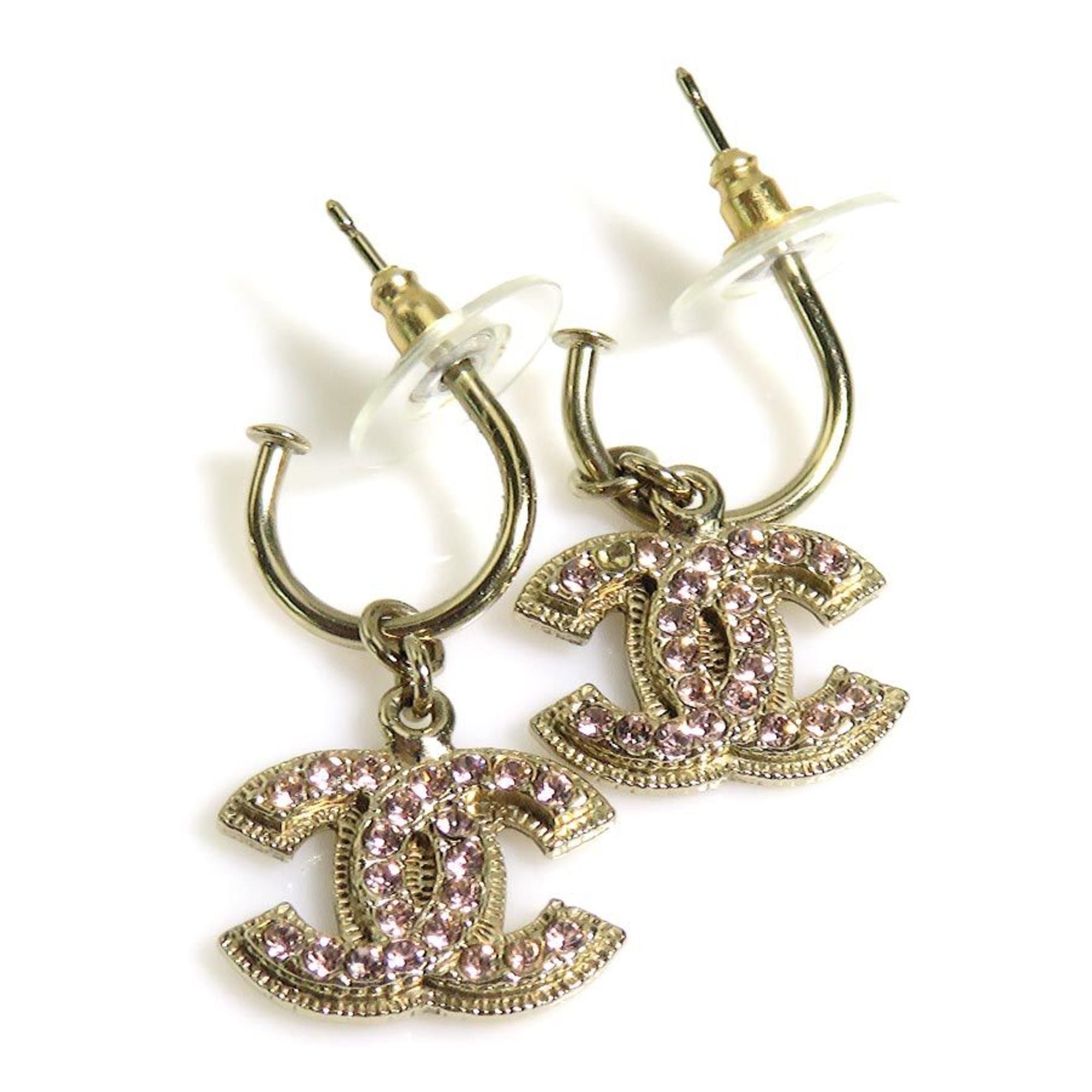 Rhinestone Earrings Metal and Rhinestone