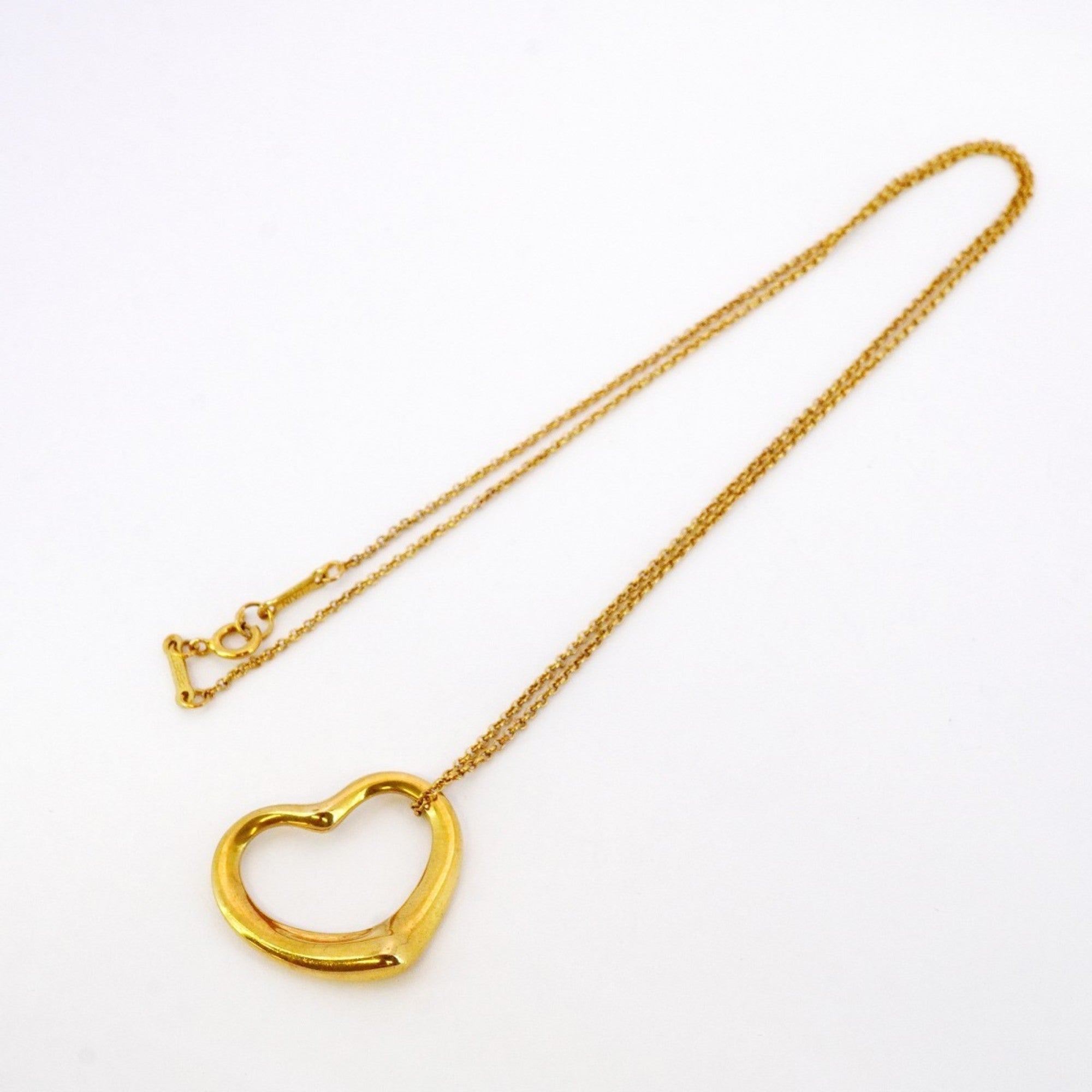 Heart Pendant Necklace 18K Yellow Gold